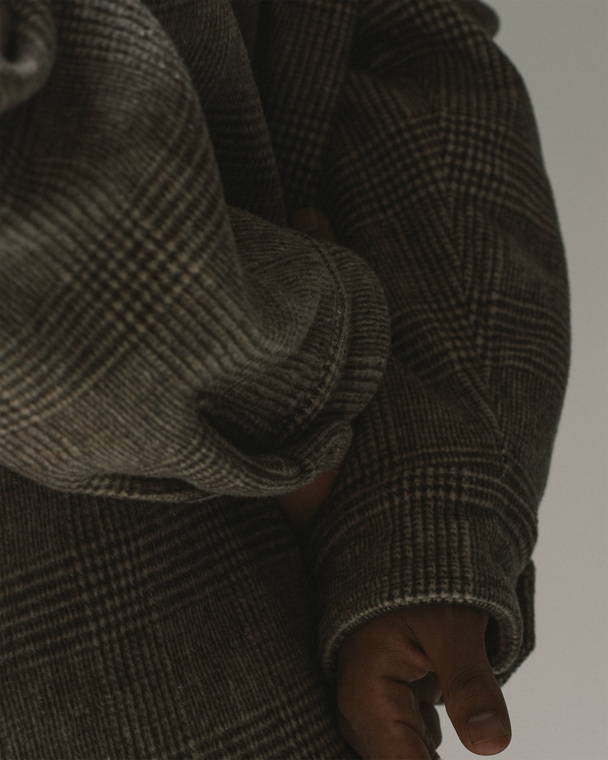 PLAID OVERSHIRT - MOCHA
