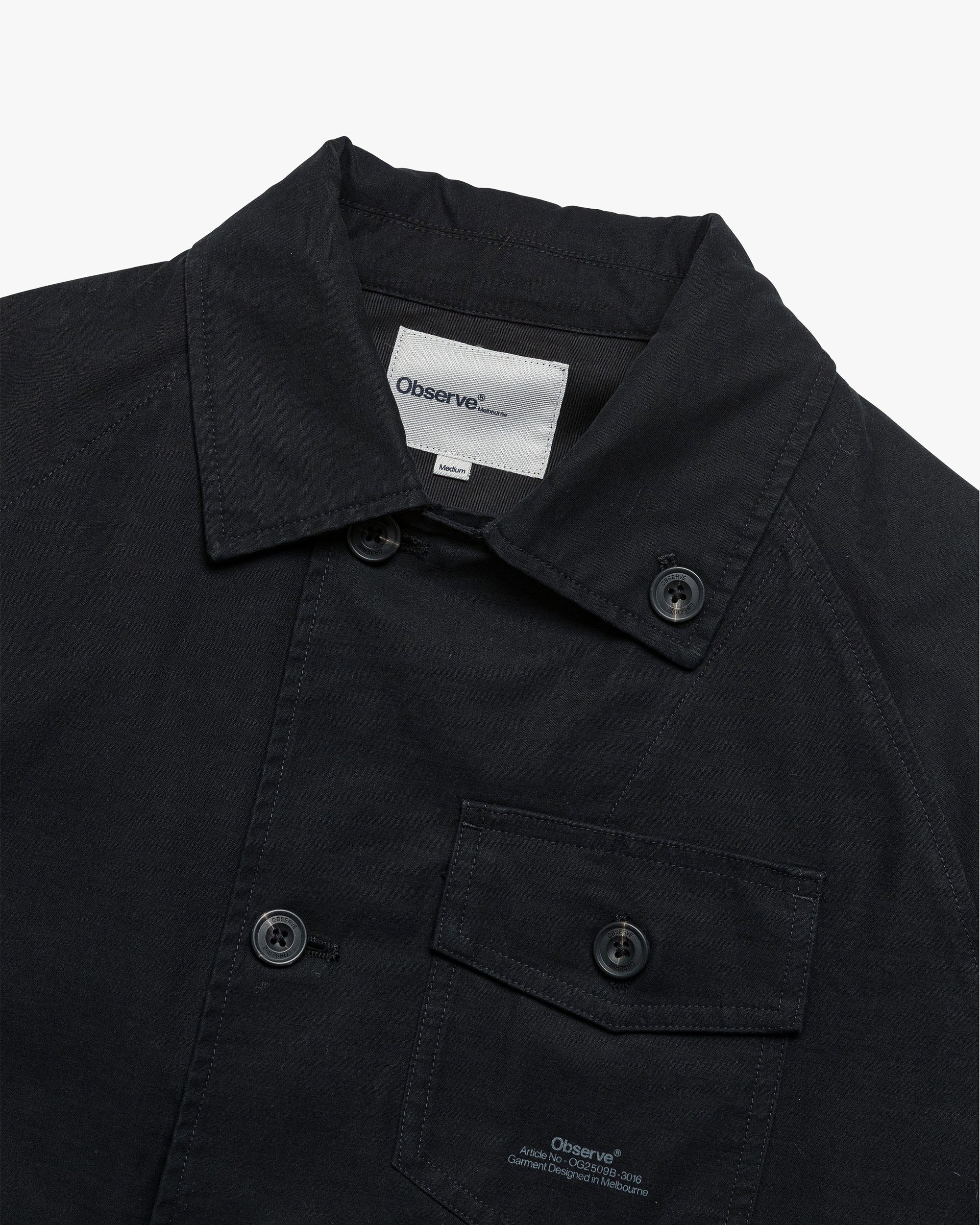 Panel Jacket - Black