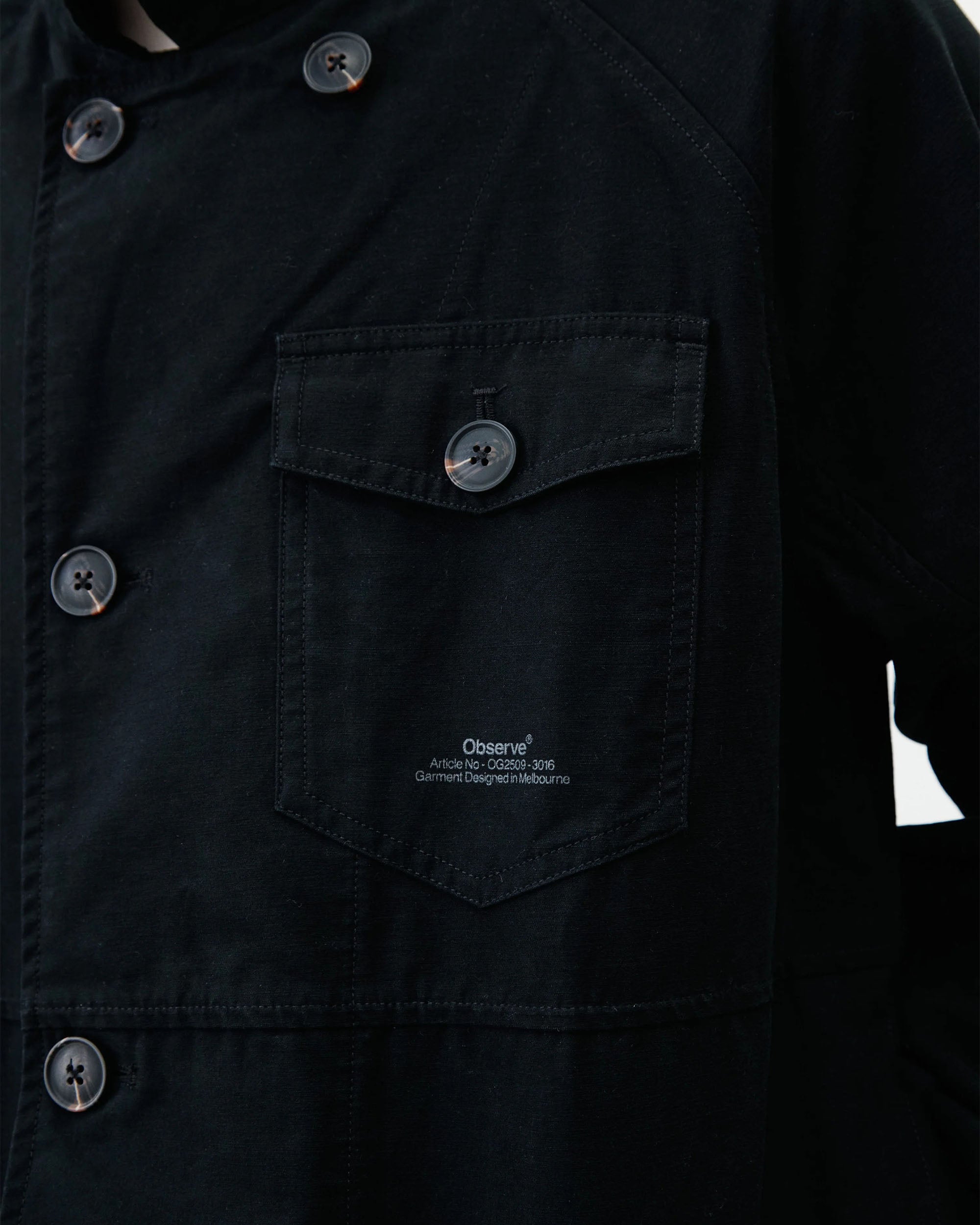 Panel Jacket - Black