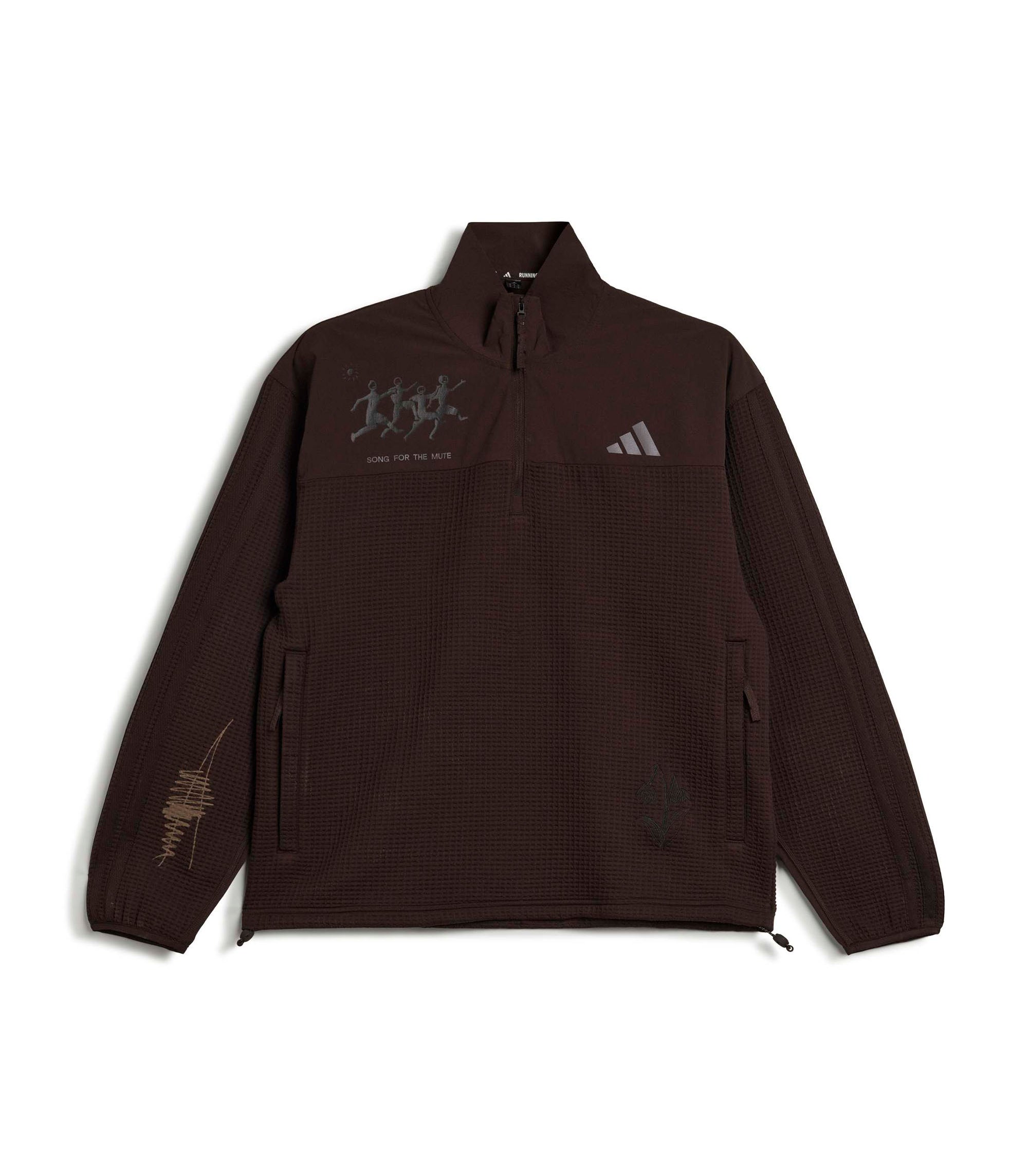 Song For The Mute Running Track Top - Auburn Coffee