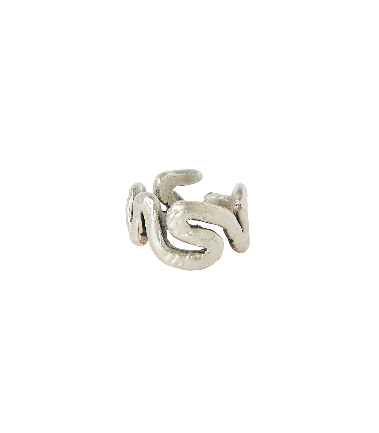 Wyrm Ring - Oxidised Silver
