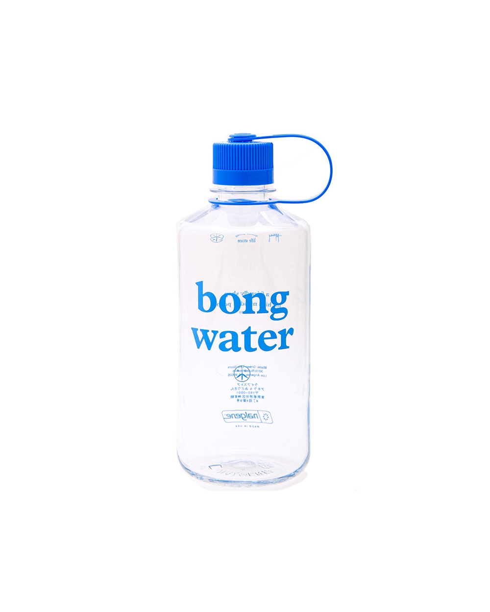 Bong Water 32oz Narrow Nalgene - Clear / Royal