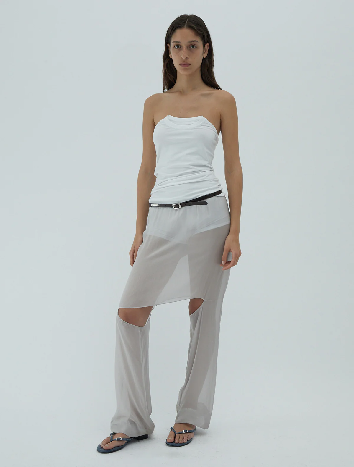 Folded Crew - White