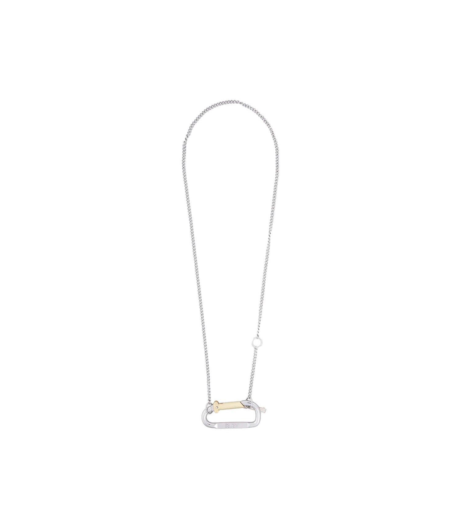 Mini Carabiner Chain Necklace - Silver / Gold