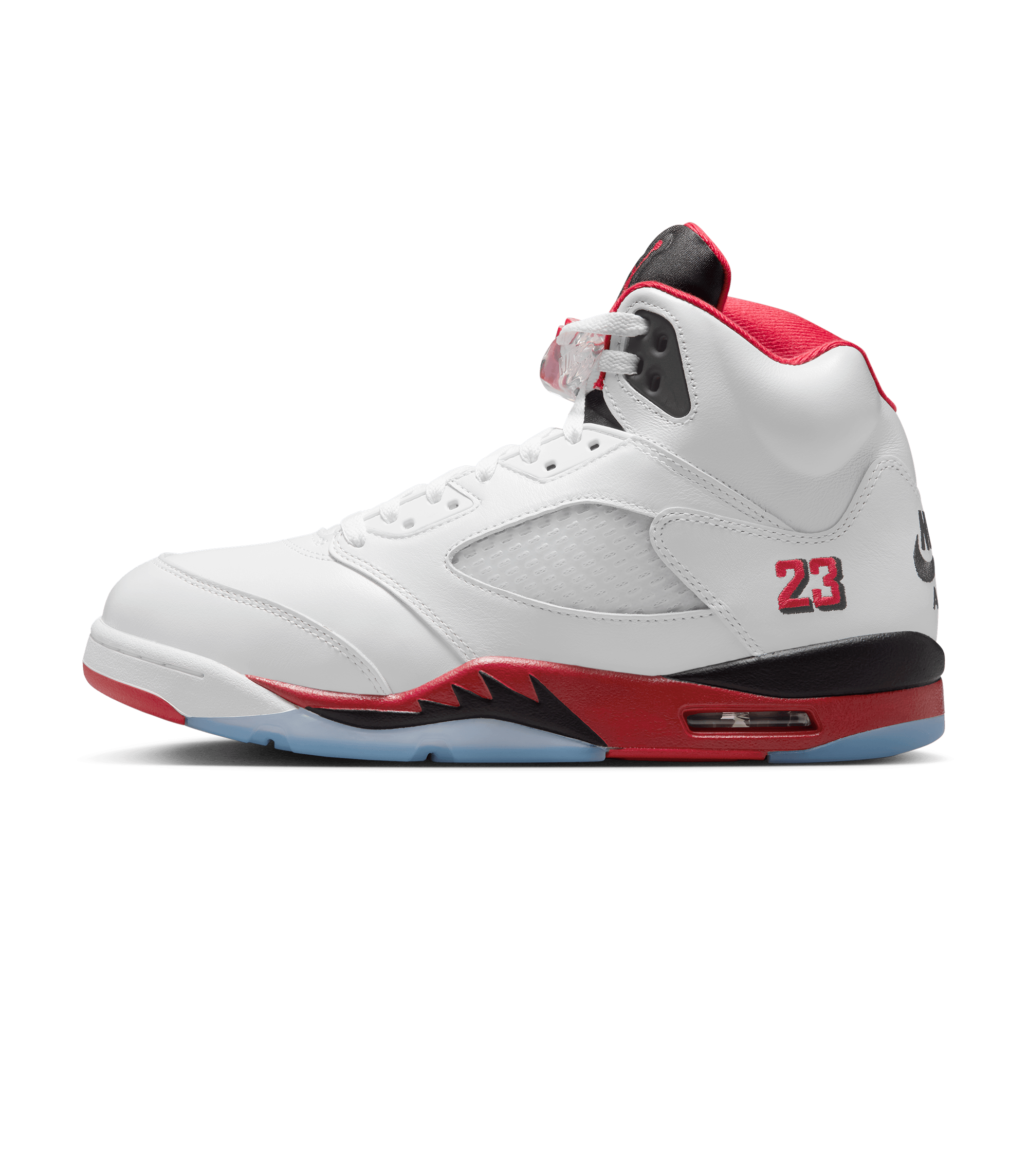 Air Jordan 5 Retro - White / Fire Red / Black