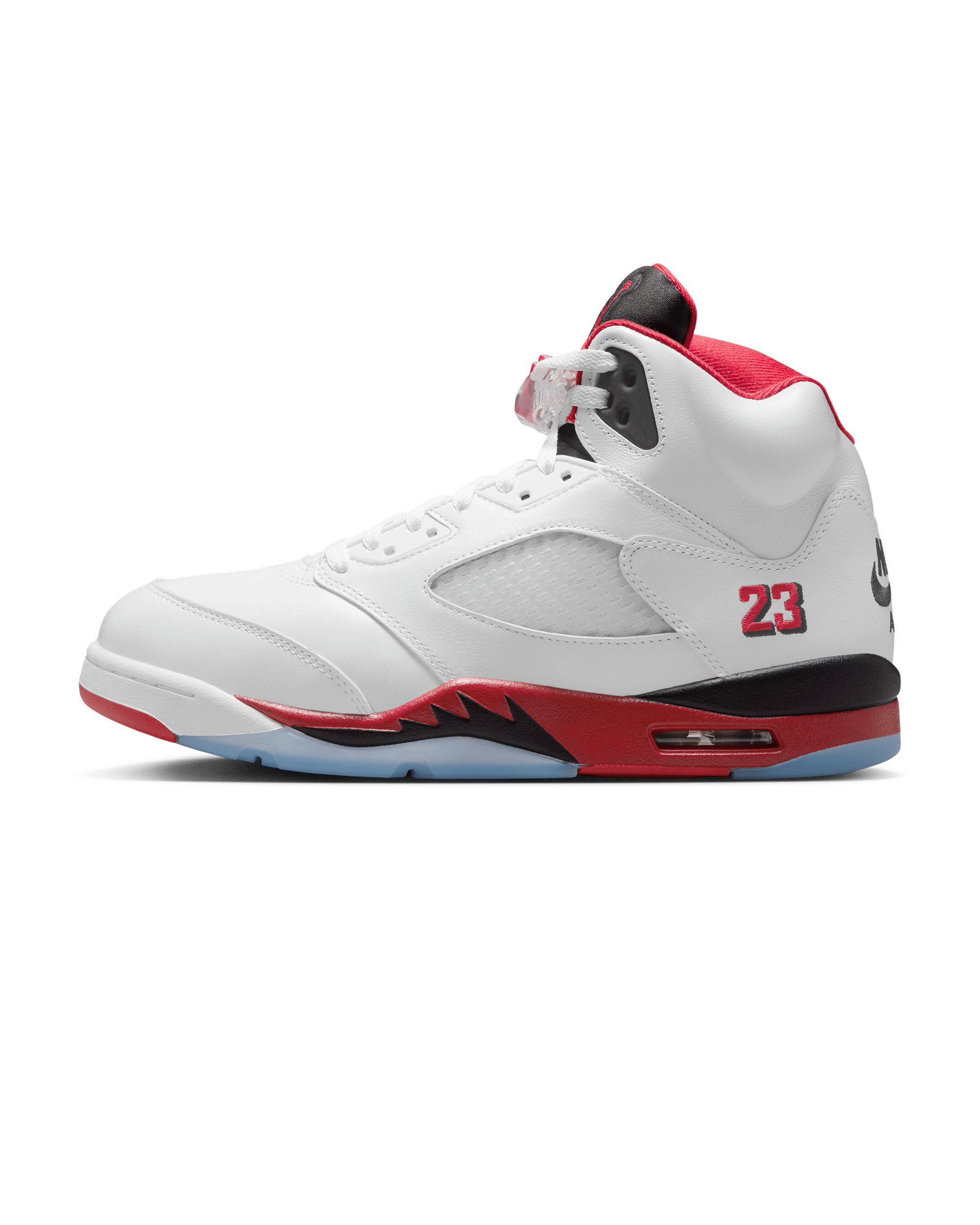 Air Jordan 5 Retro - White / Fire Red / Black