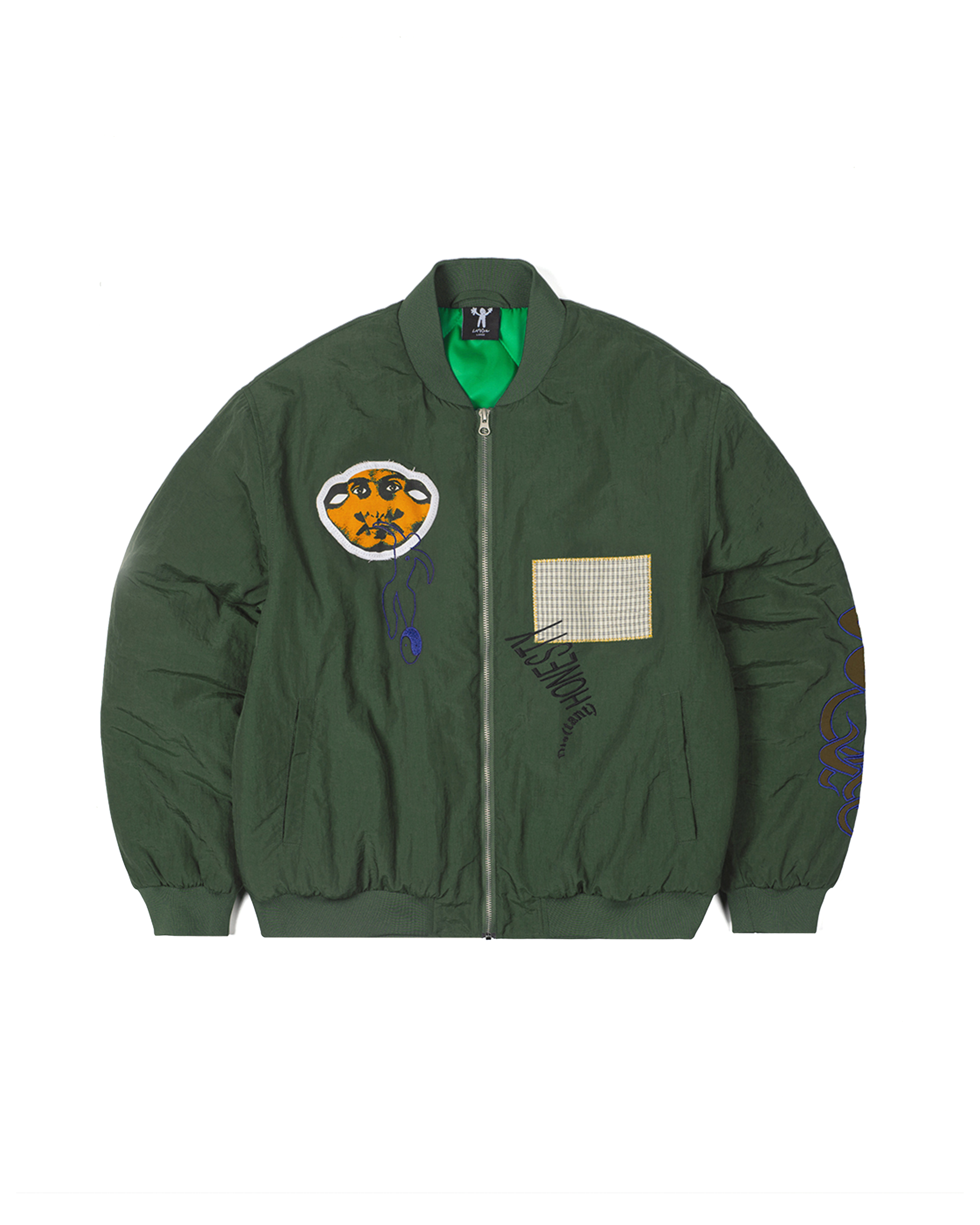 Mirror Bomber Jacket - Green
