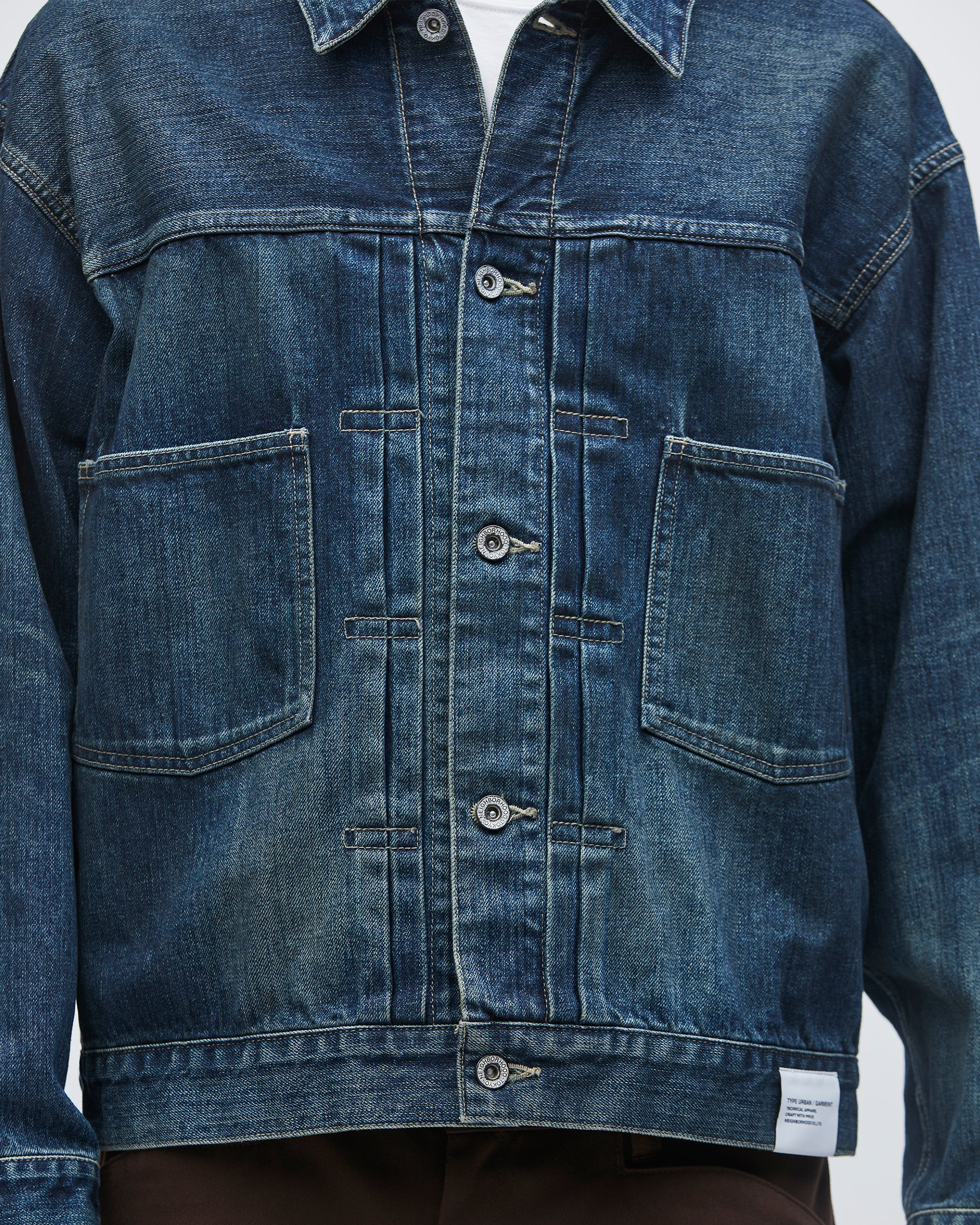 Washed Denim Type-2 Jacket - Black