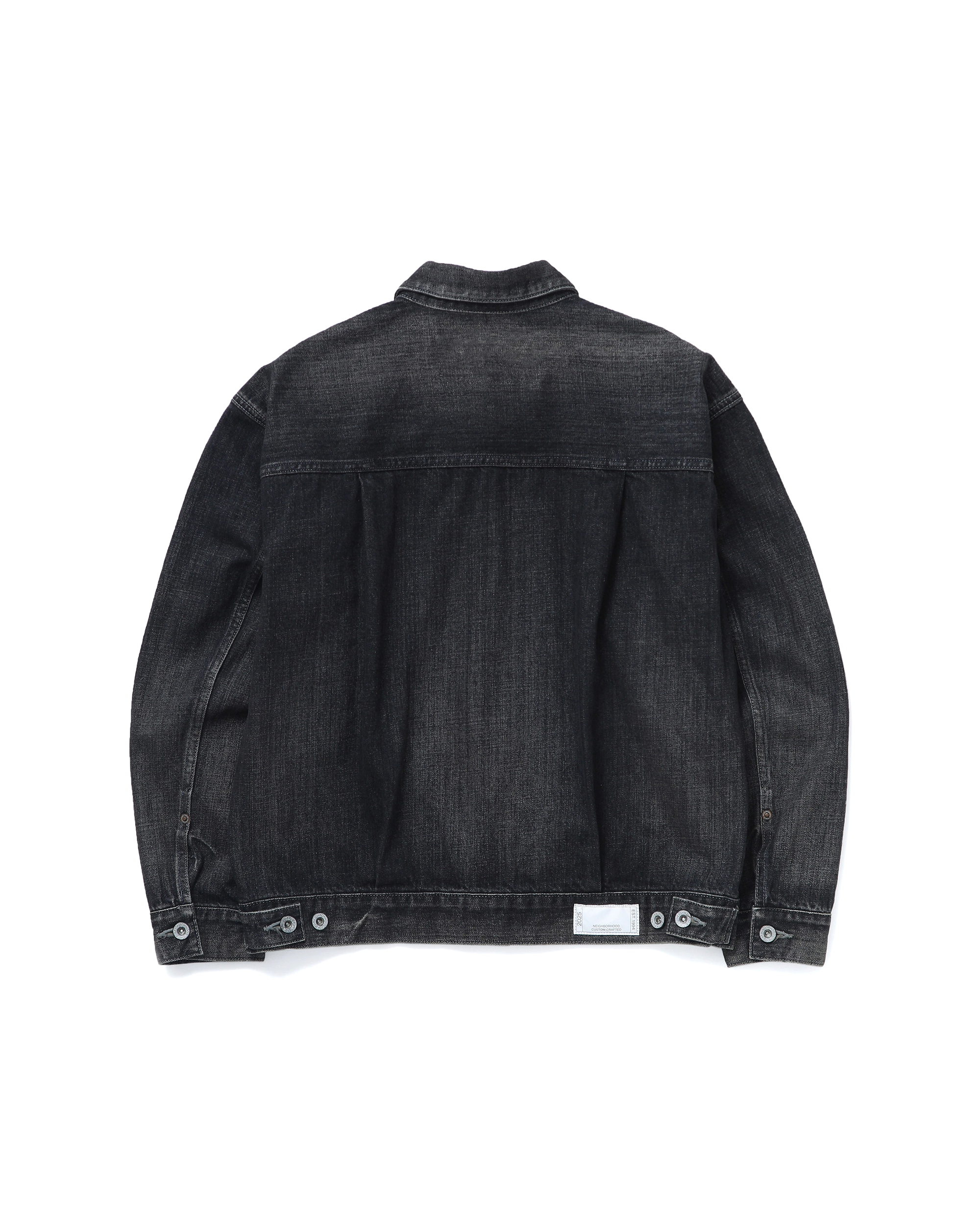 Washed Denim Type-2 Jacket - Black