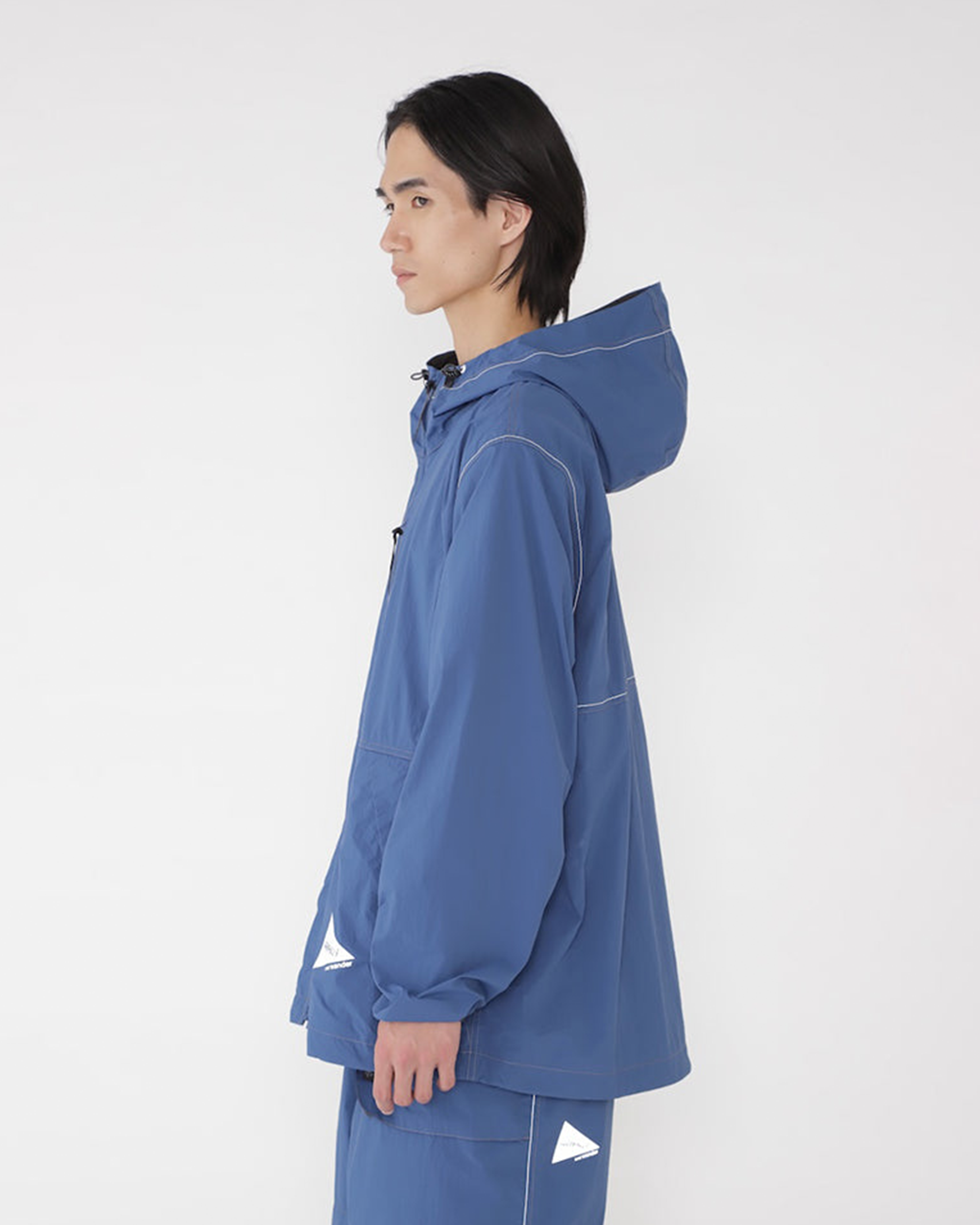 And Wander Brushed Nylon Jacket - Blue