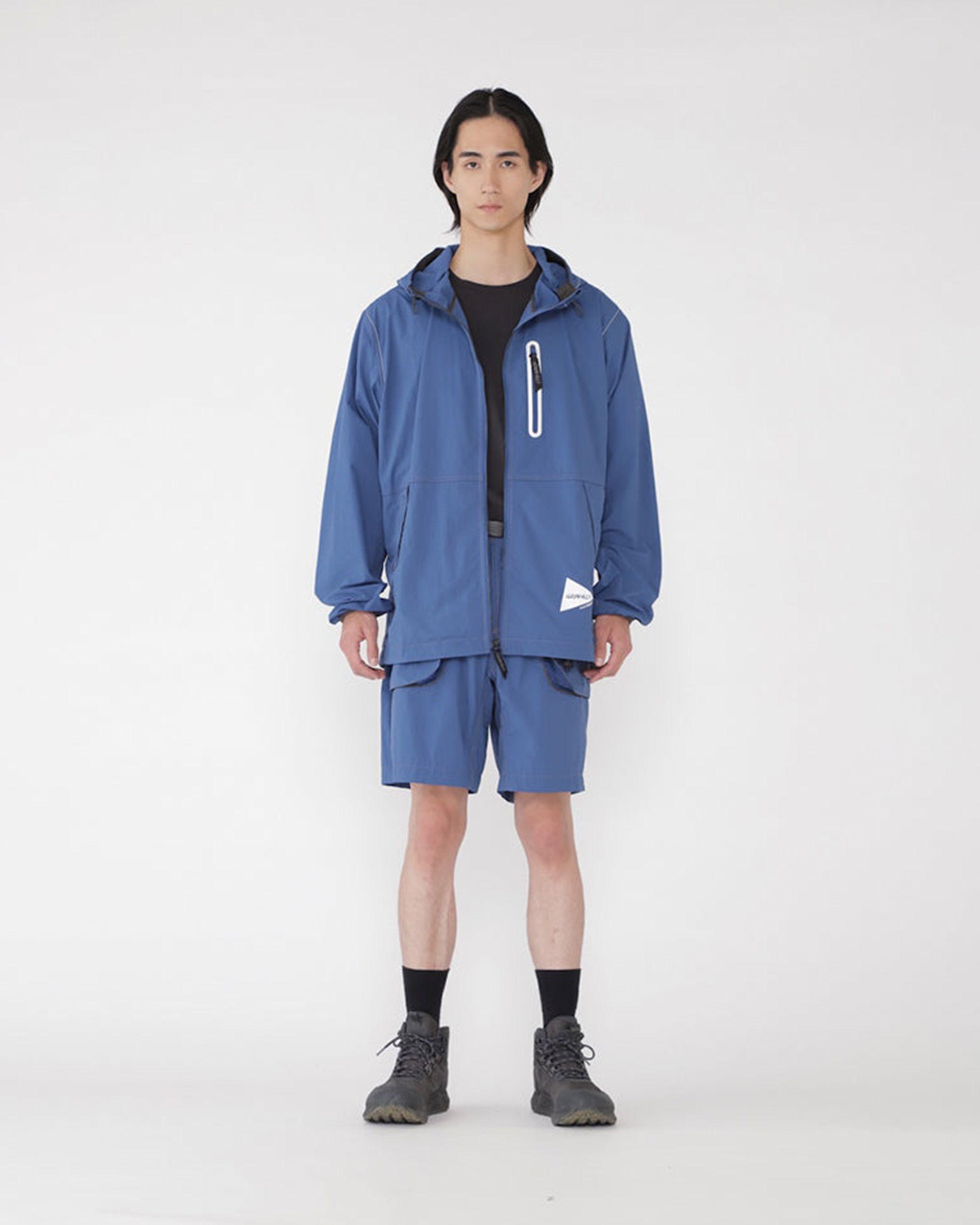And Wander Brushed Nylon Jacket - Blue