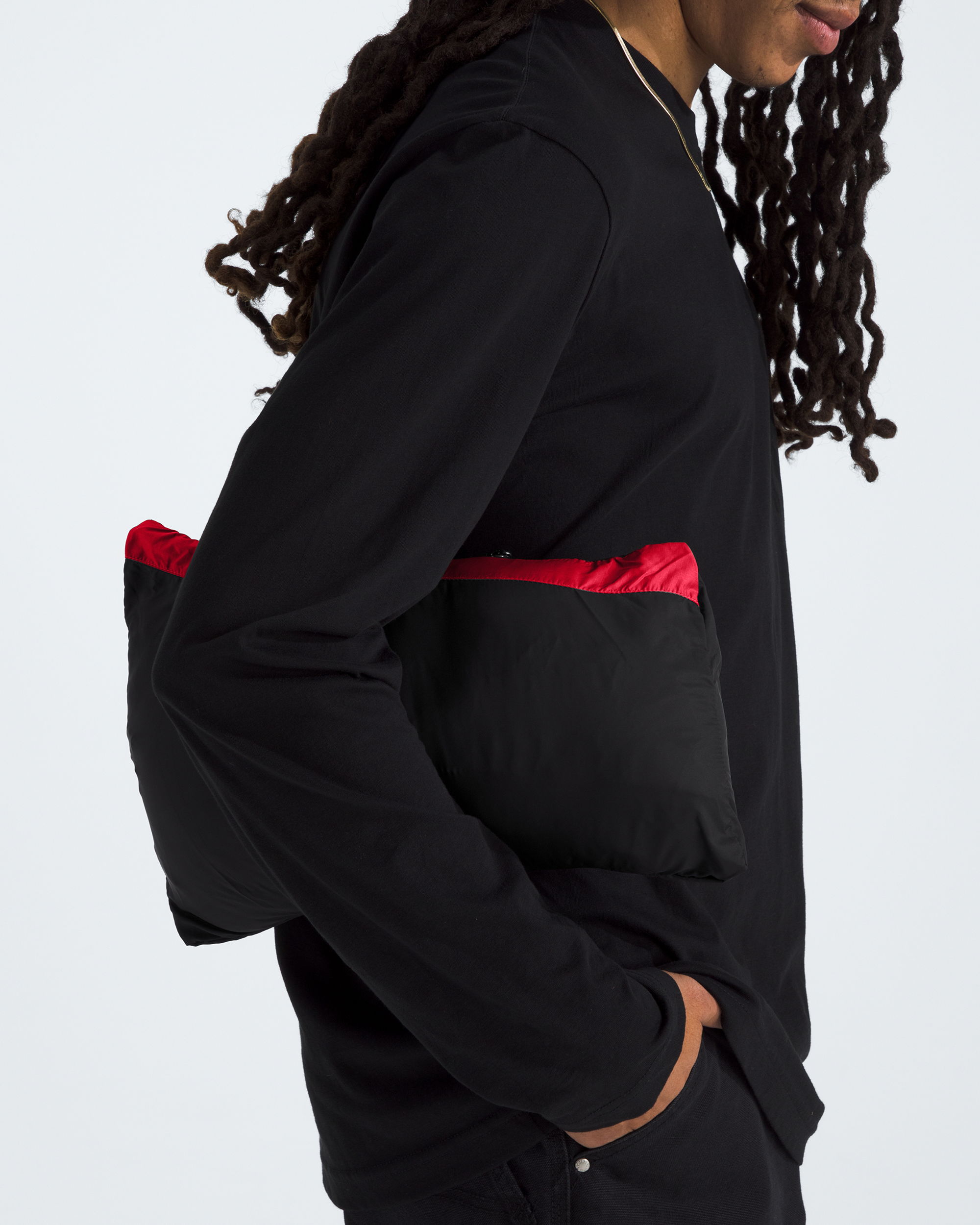 1996 Retro Nuptse Jacket - Red / Black