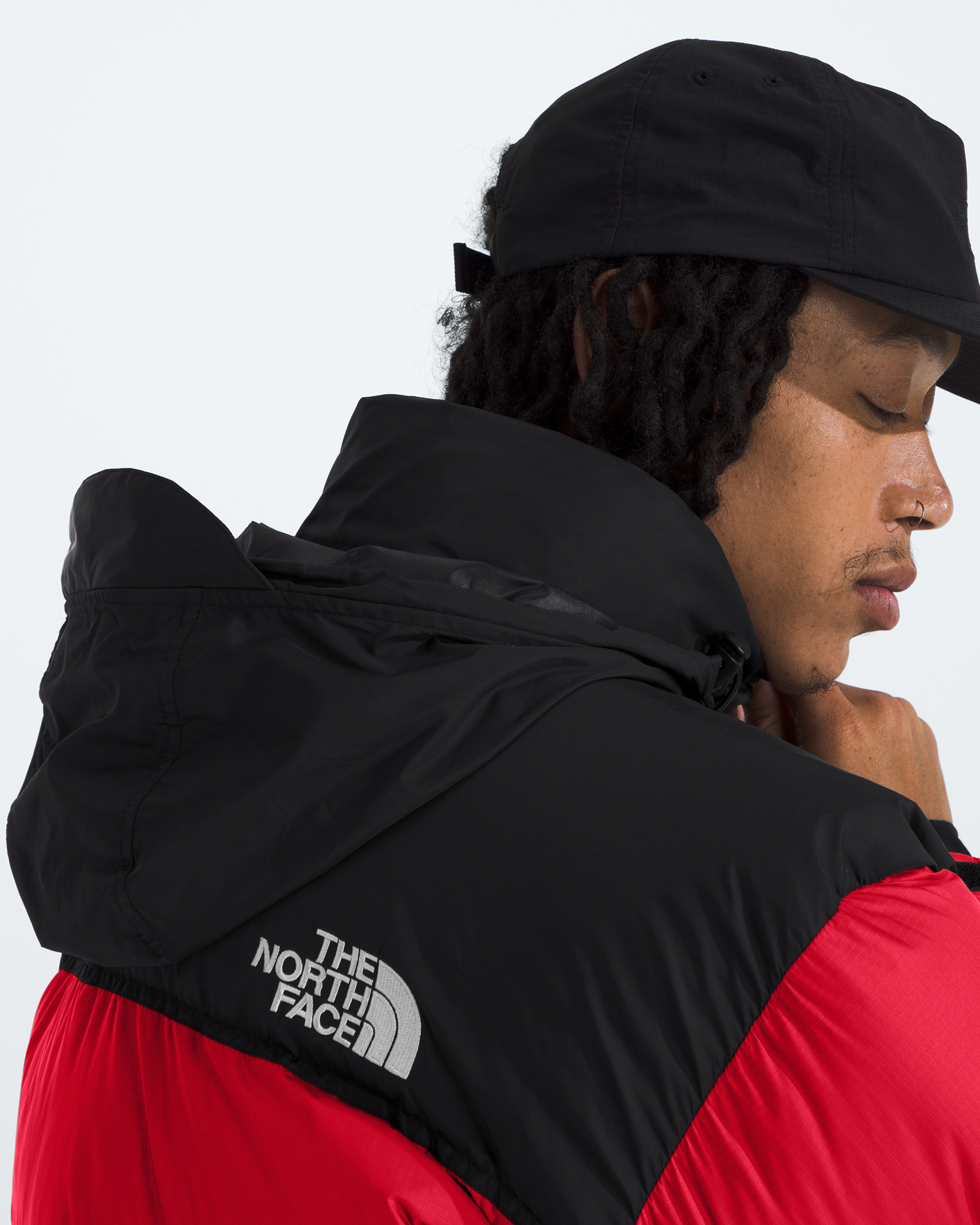 1996 Retro Nuptse Jacket - Red / Black