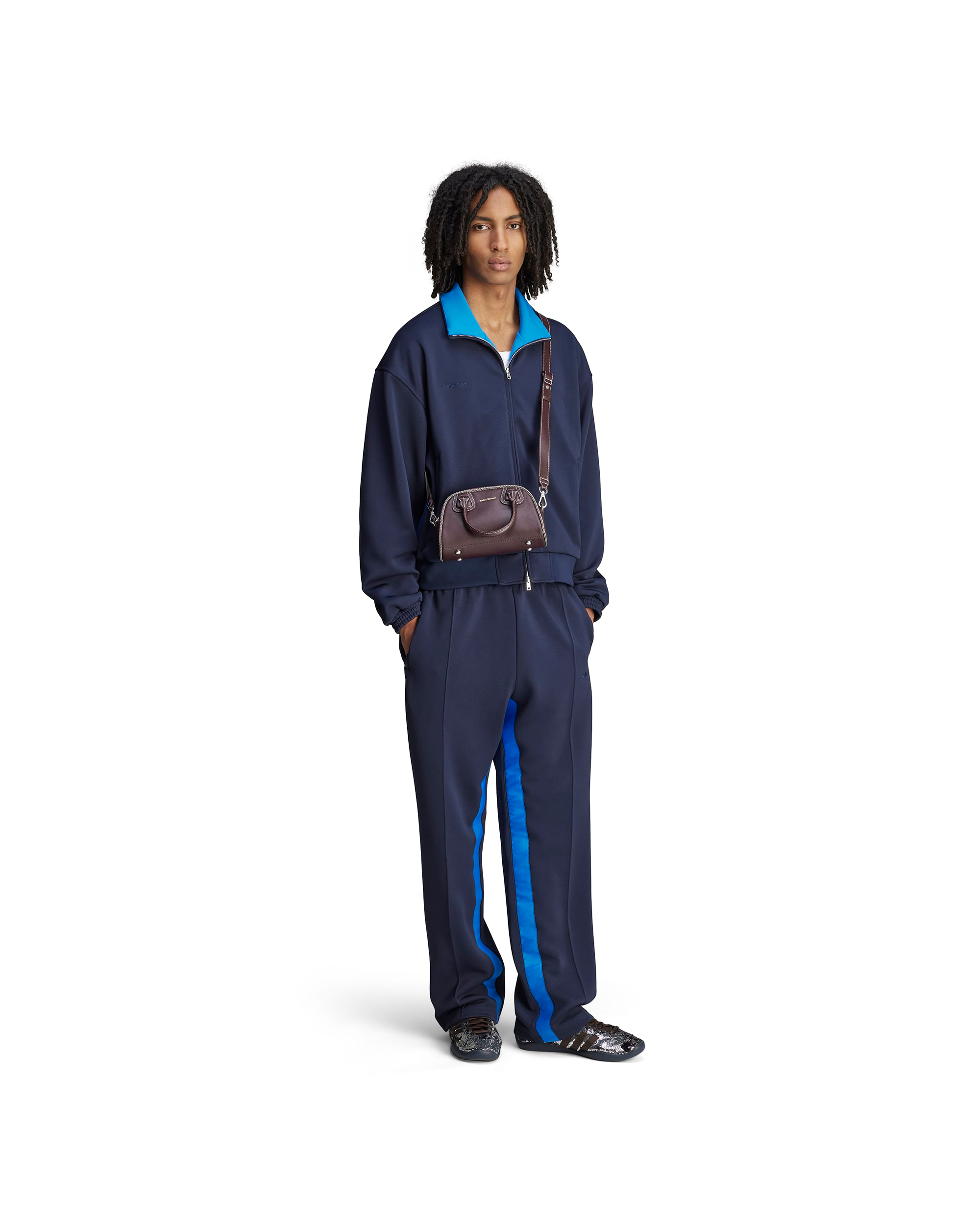 Wales Bonner Pique Track Top - Night Navy