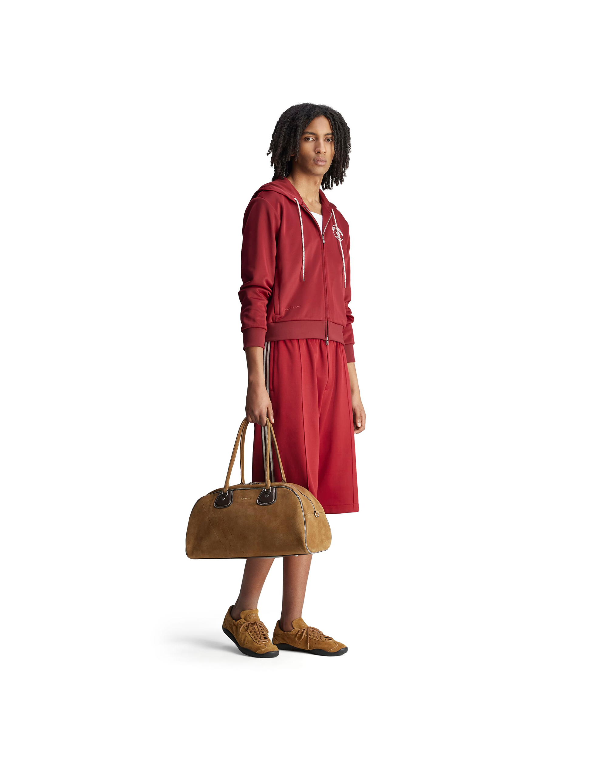 Wales Bonner Track Hoodie - Collegiate Burgundy