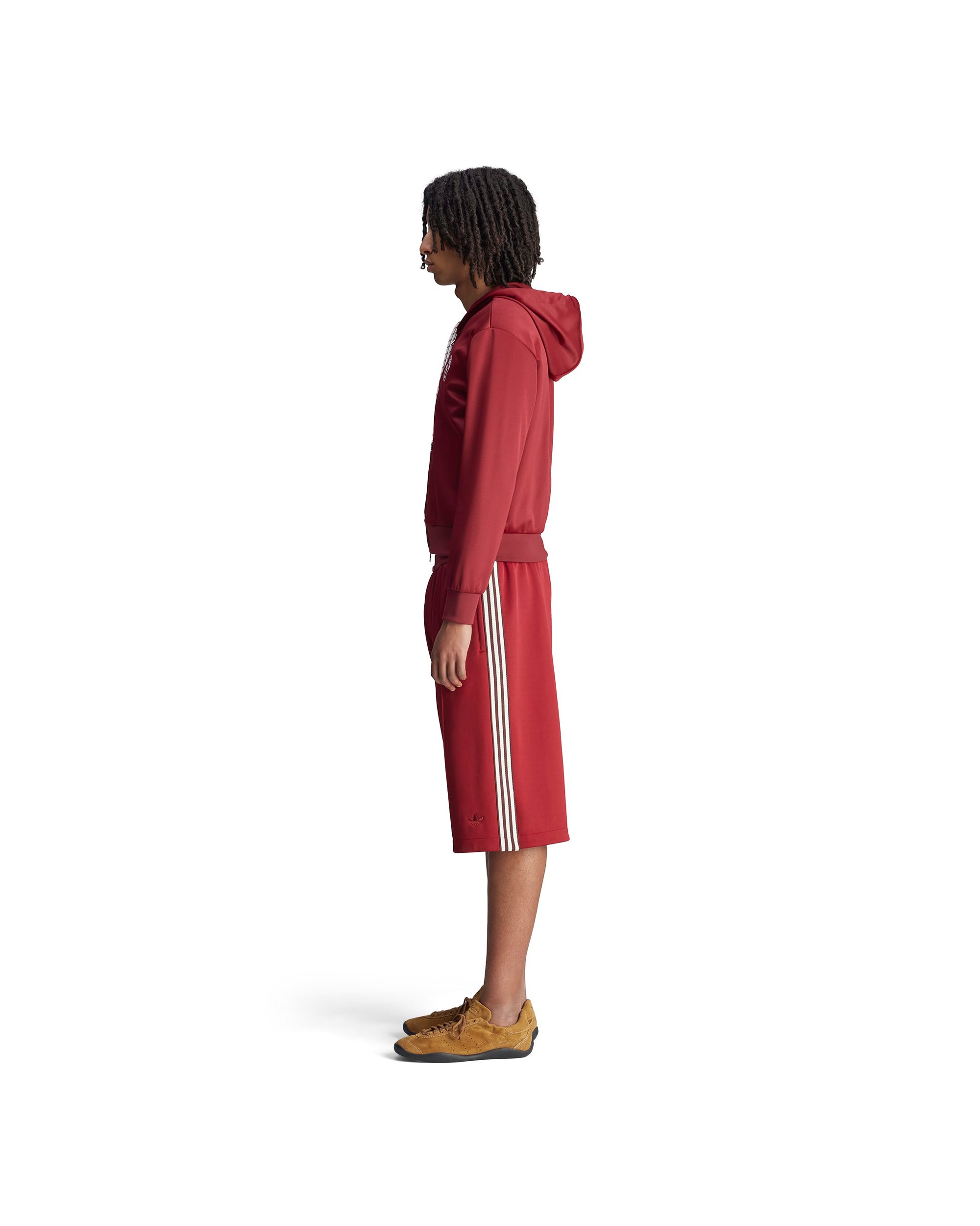 Wales Bonner Track Hoodie - Collegiate Burgundy