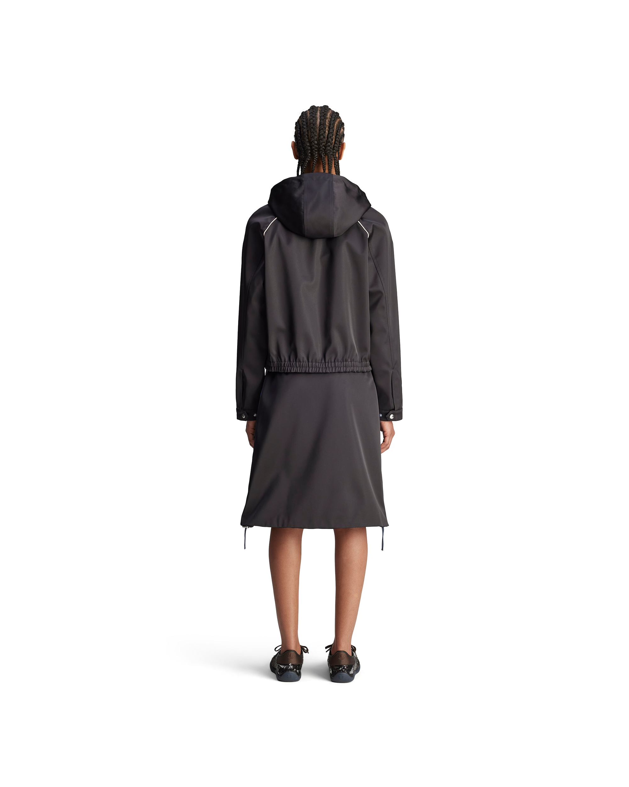 Wales Bonner Satin Hoodie - Black