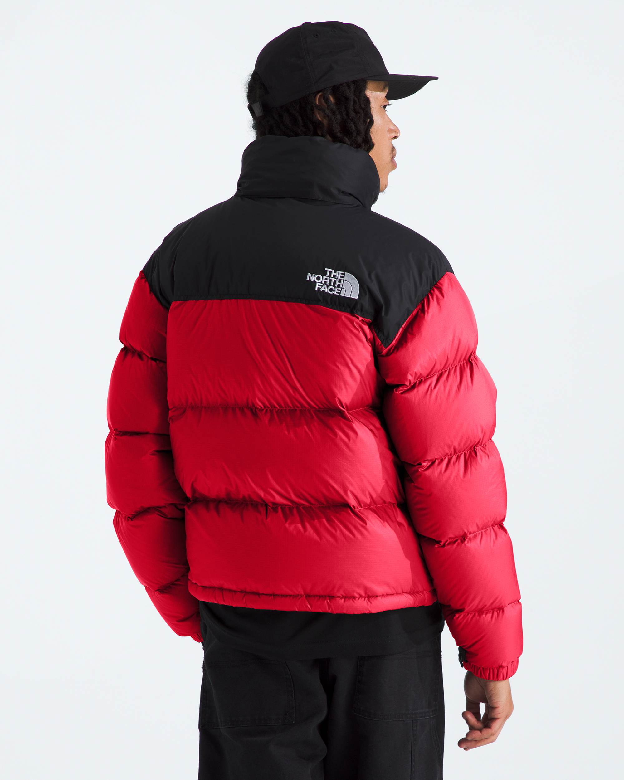 1996 Retro Nuptse Jacket - Red / Black