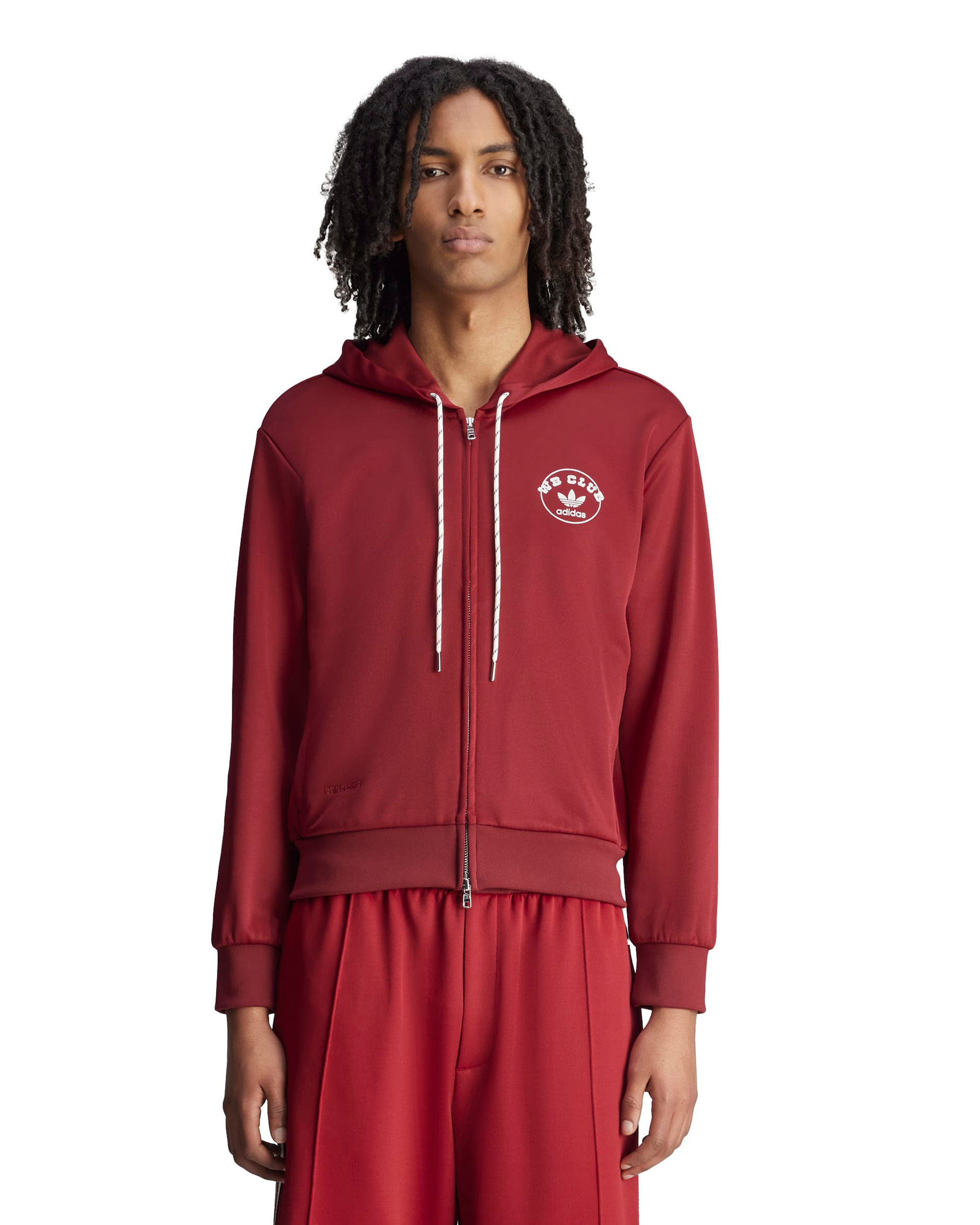 Wales Bonner Track Hoodie - Collegiate Burgundy
