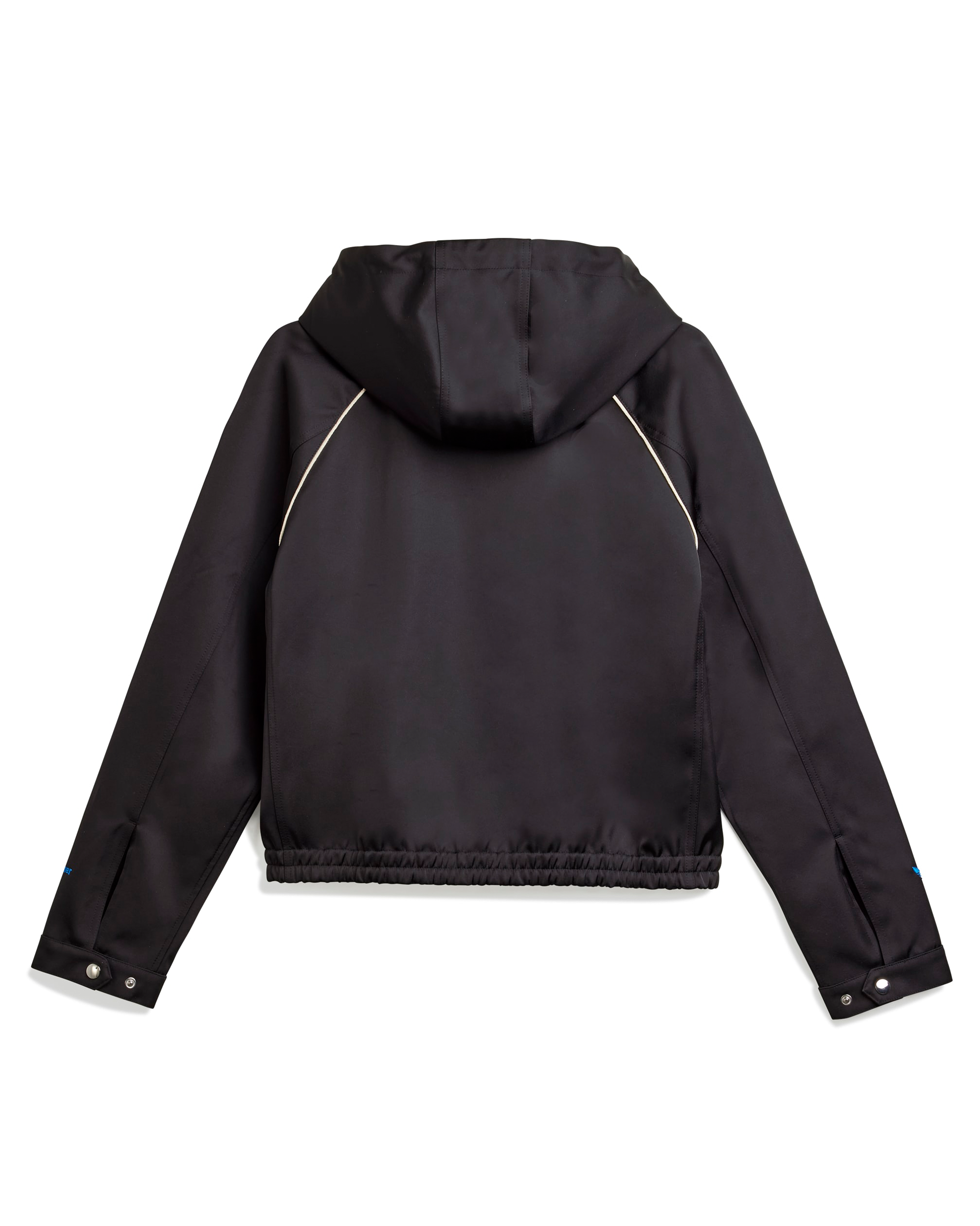 Wales Bonner Satin Hoodie - Black
