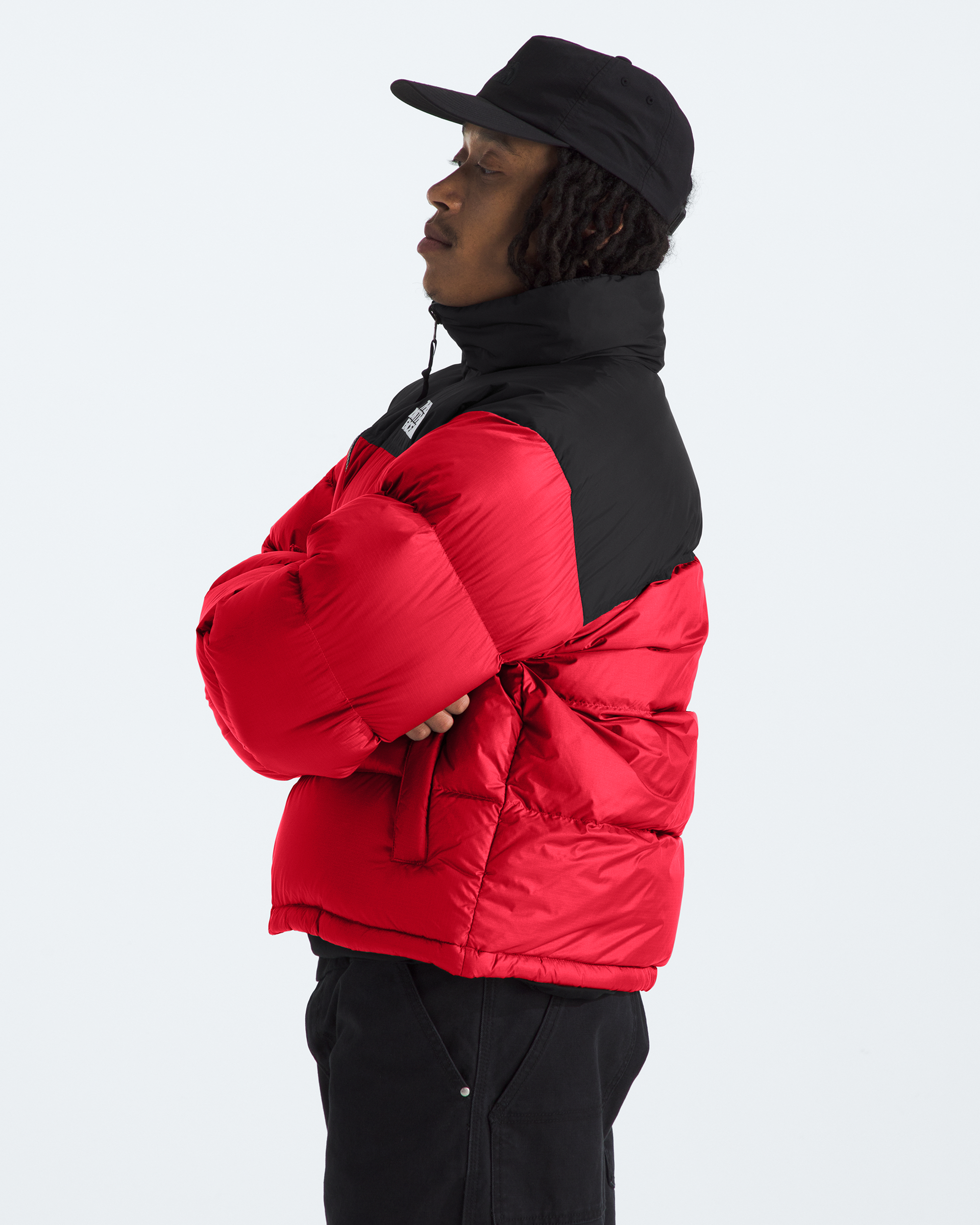 1996 Retro Nuptse Jacket - Red / Black