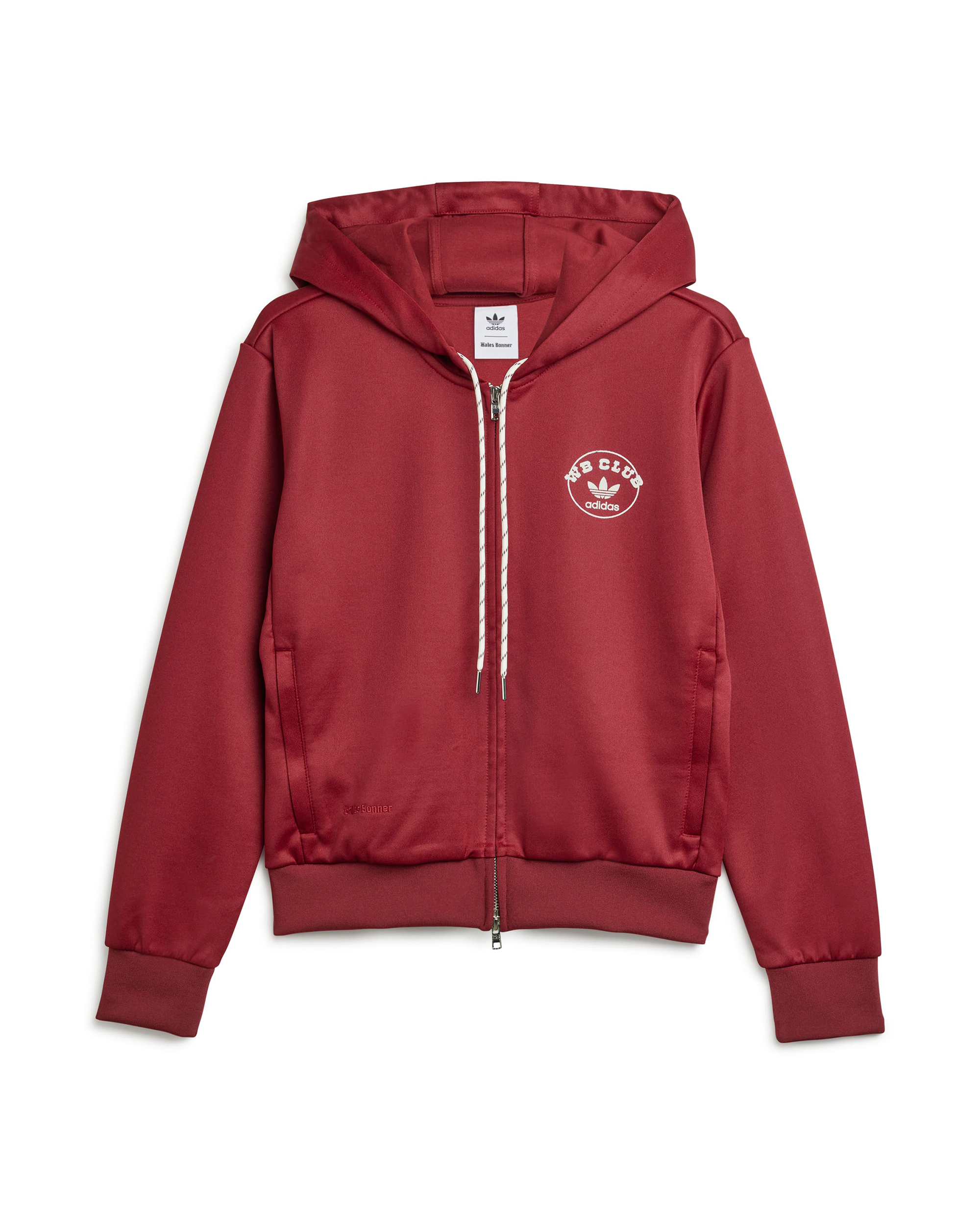 Wales Bonner Track Hoodie - Collegiate Burgundy