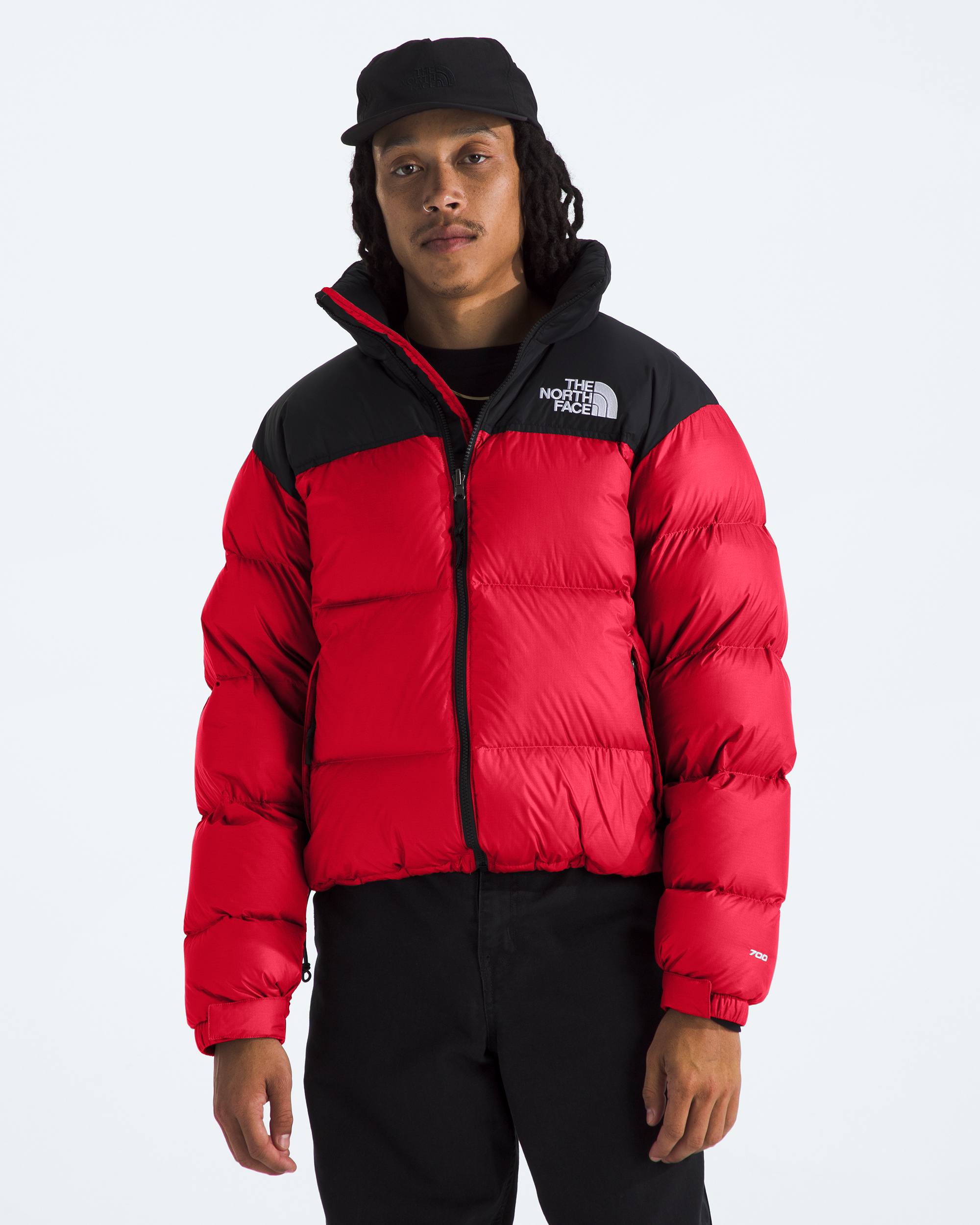 1996 Retro Nuptse Jacket - Red / Black