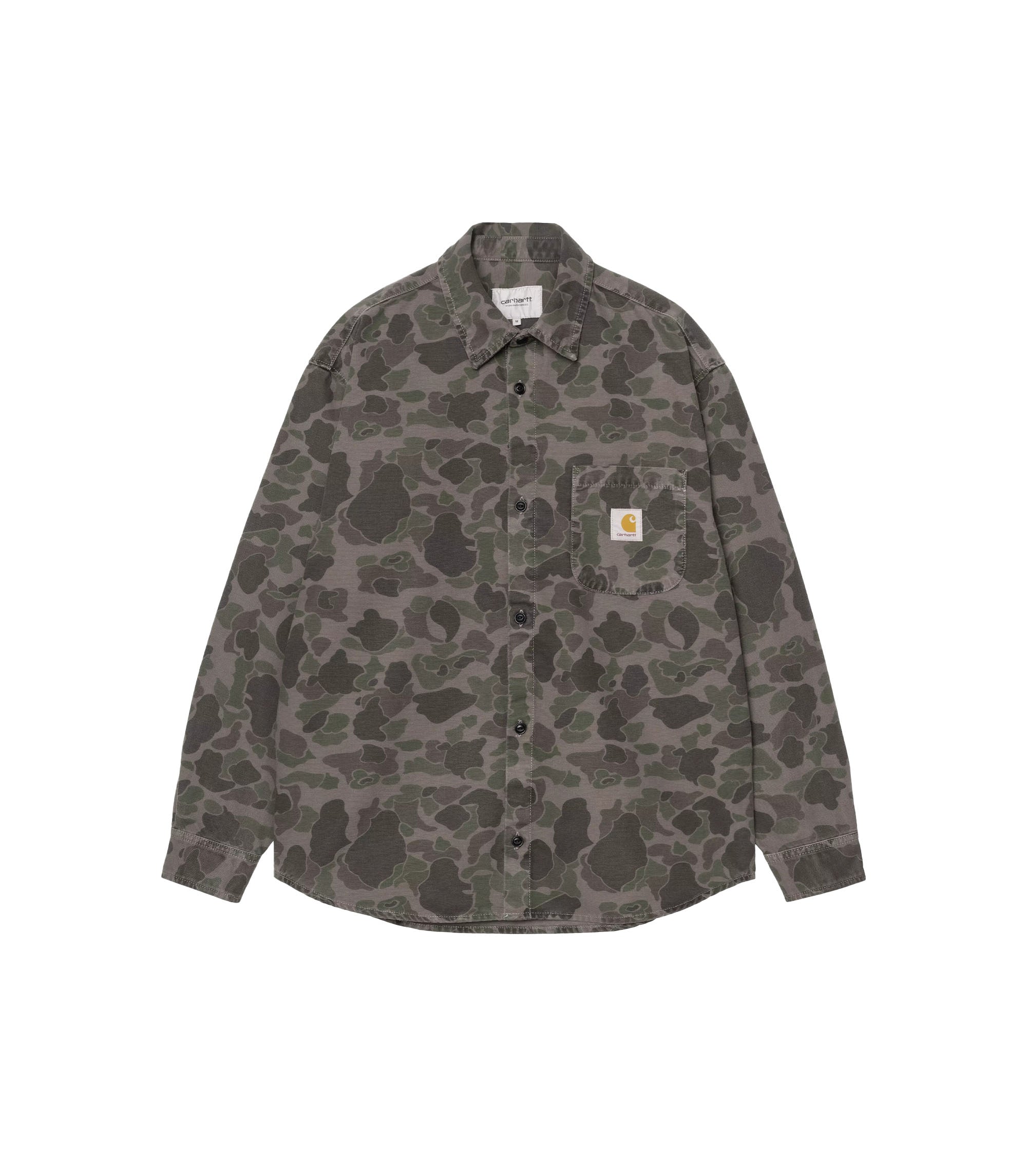 L/S Duck Shirt - Camo Duck / Green / Porphyry