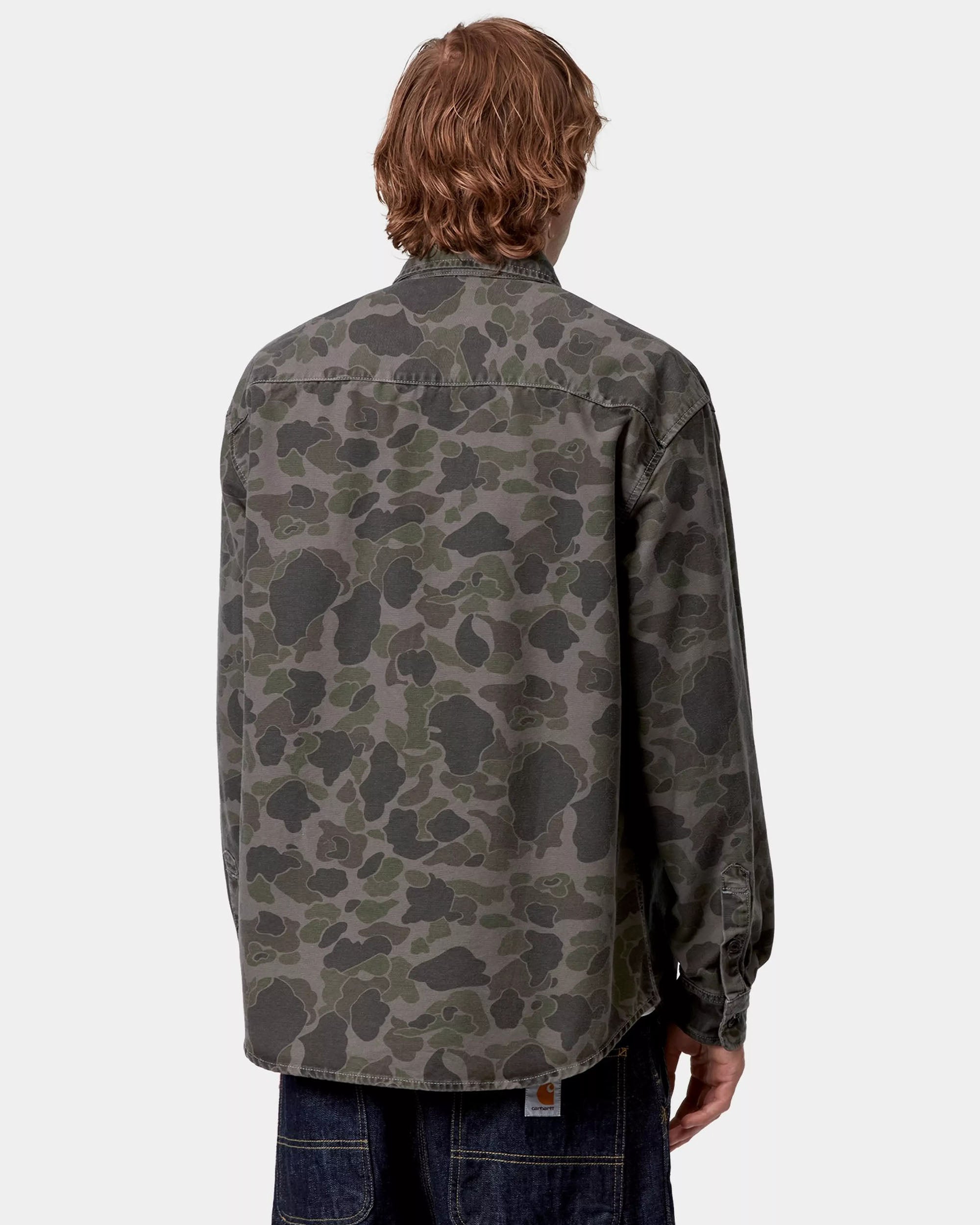 L/S Duck Shirt - Camo Duck / Green / Porphyry