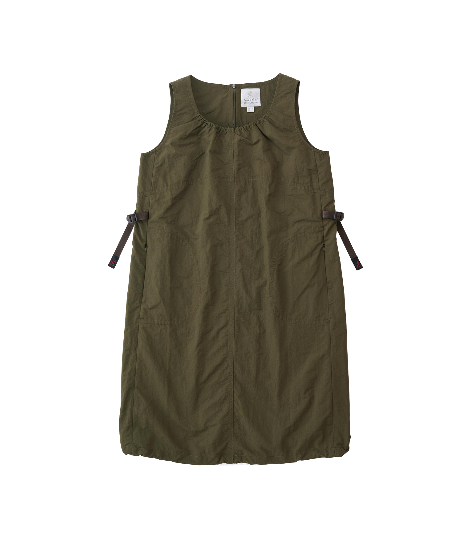 Nylon Dress - Deep Olive