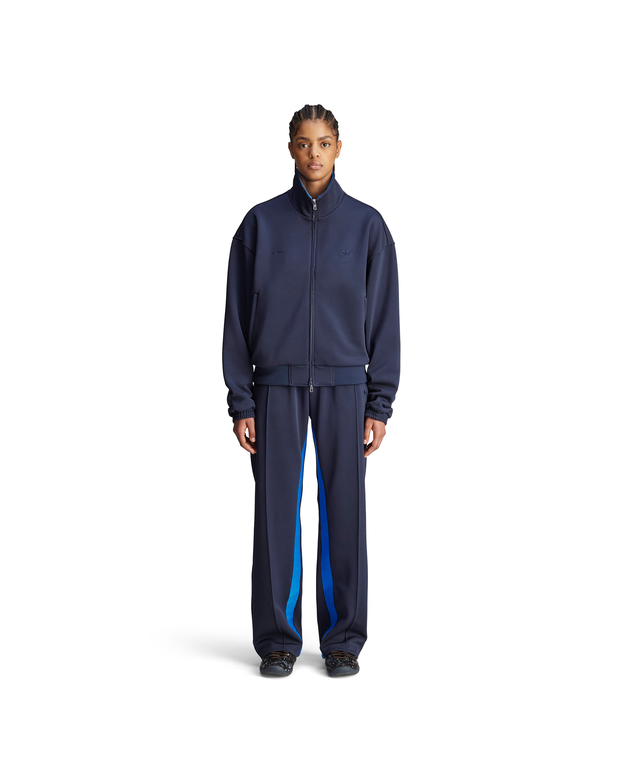 Wales Bonner Pique Track Pants - Night Navy