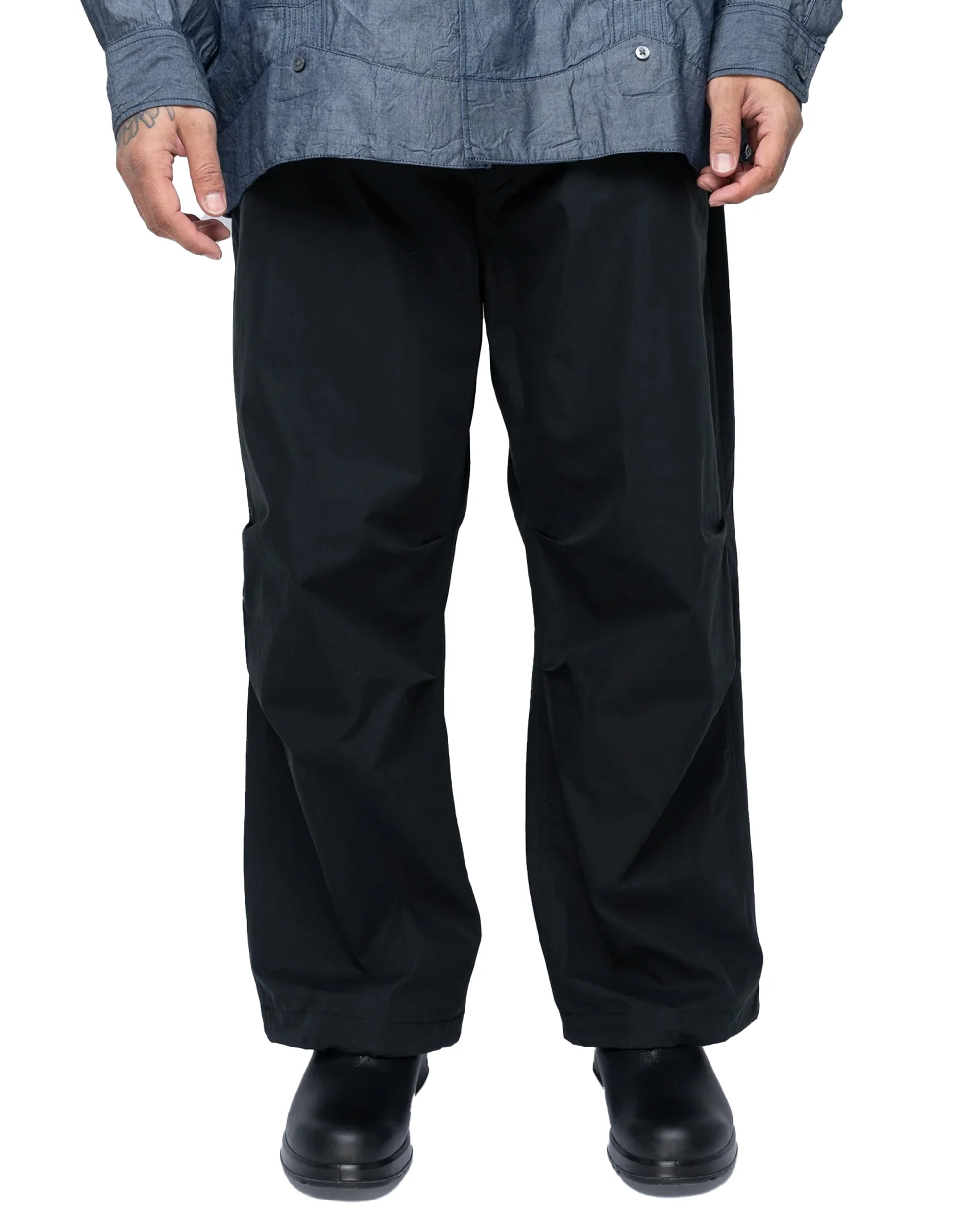 Wide Leg Trousers -  Navy