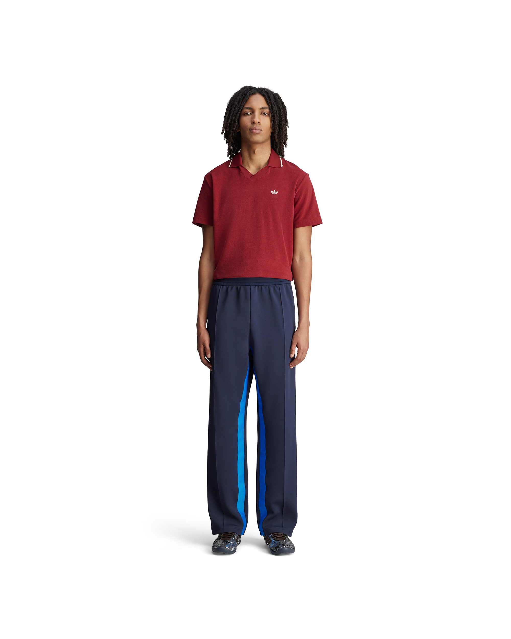 Wales Bonner Pique Track Pants - Night Navy