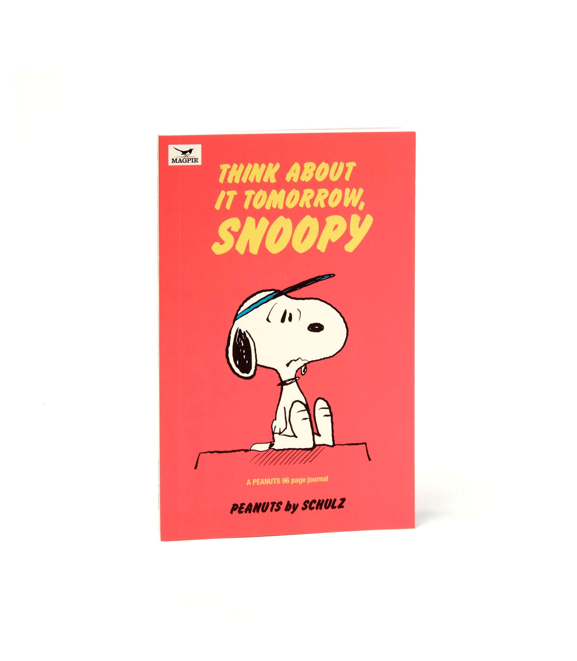 Peanuts Think About It Tomorrow Journal - Red