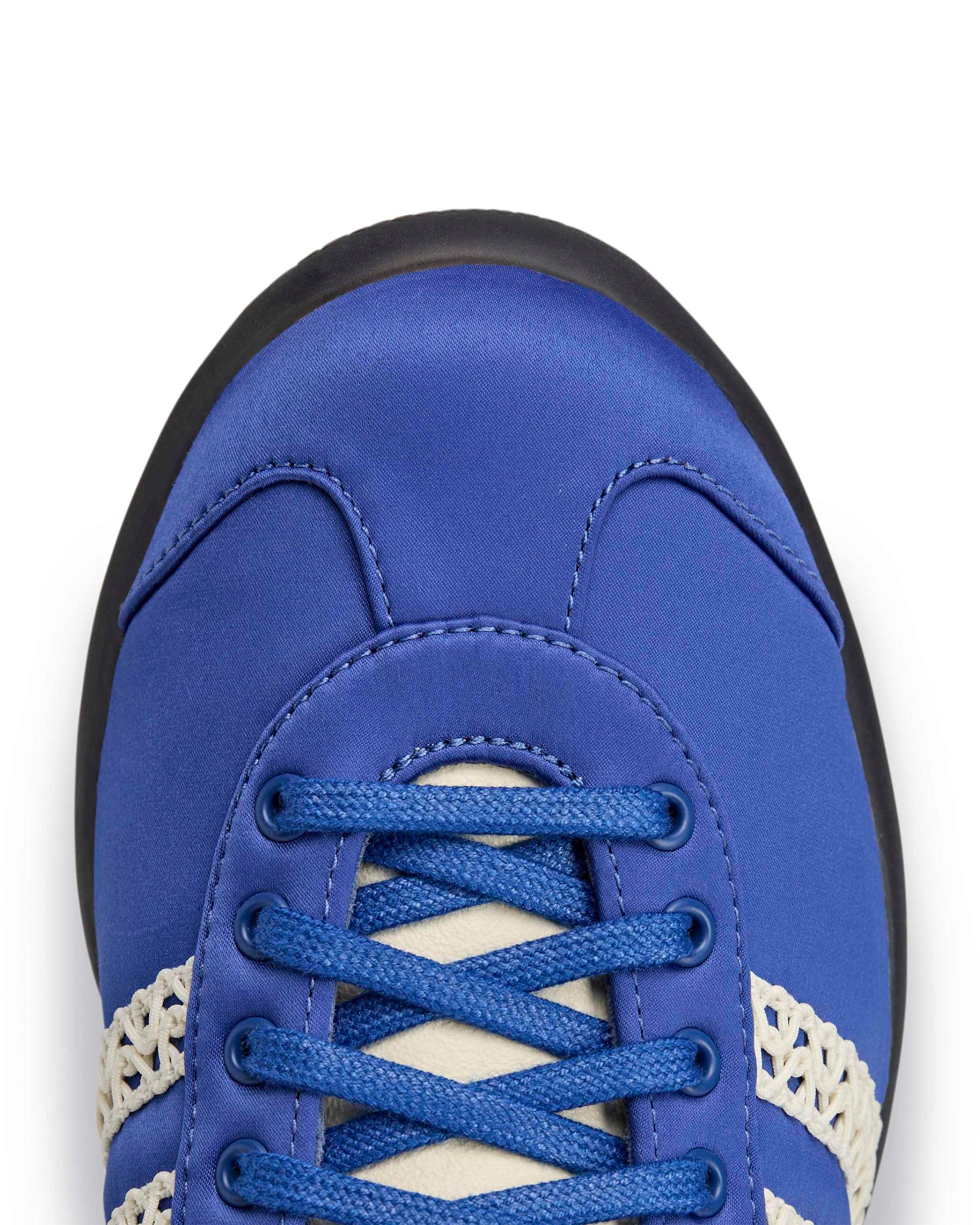 Wales Bonner Karintha Low Satin - Crew White / Blue