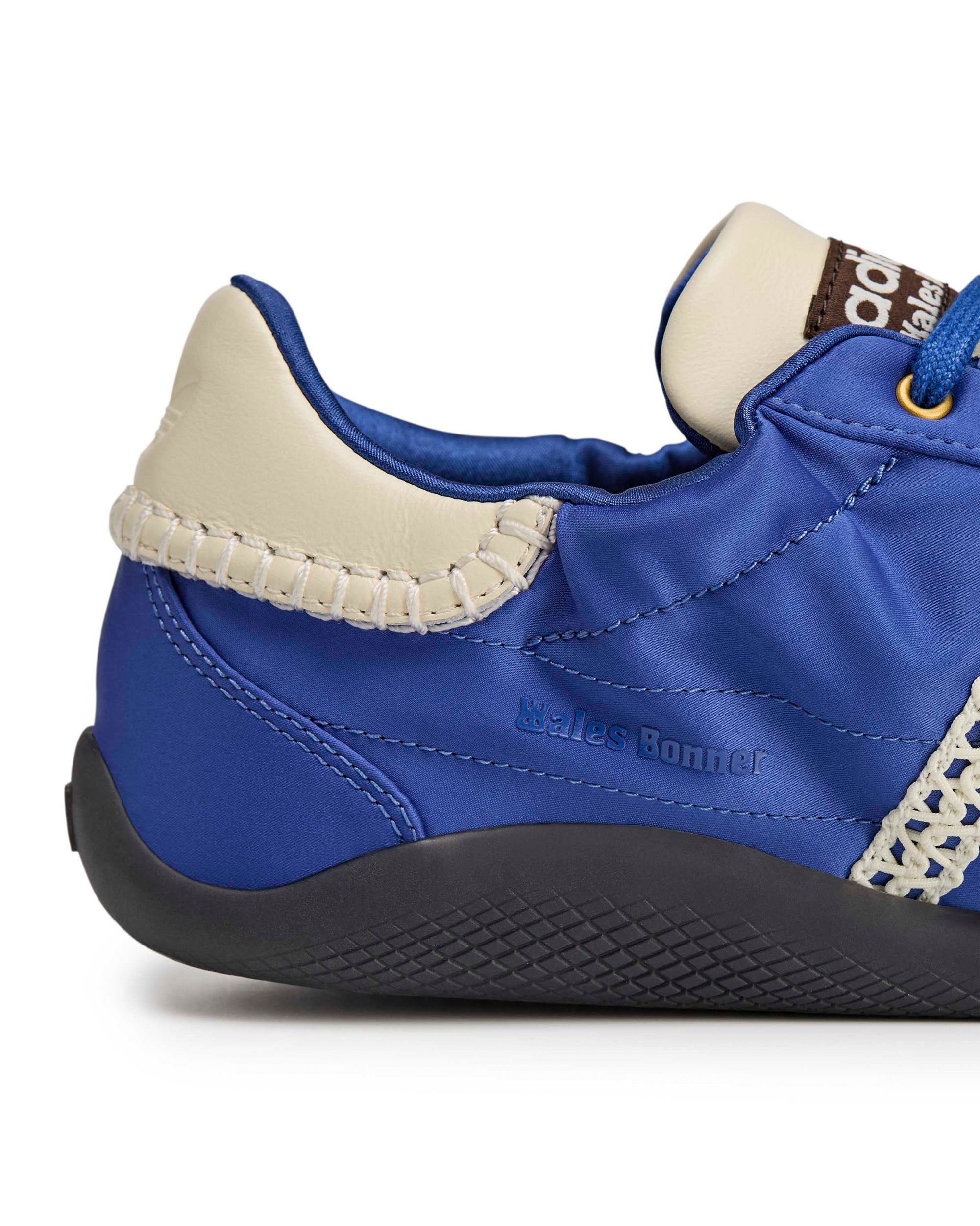 Wales Bonner Karintha Low Satin - Crew White / Blue