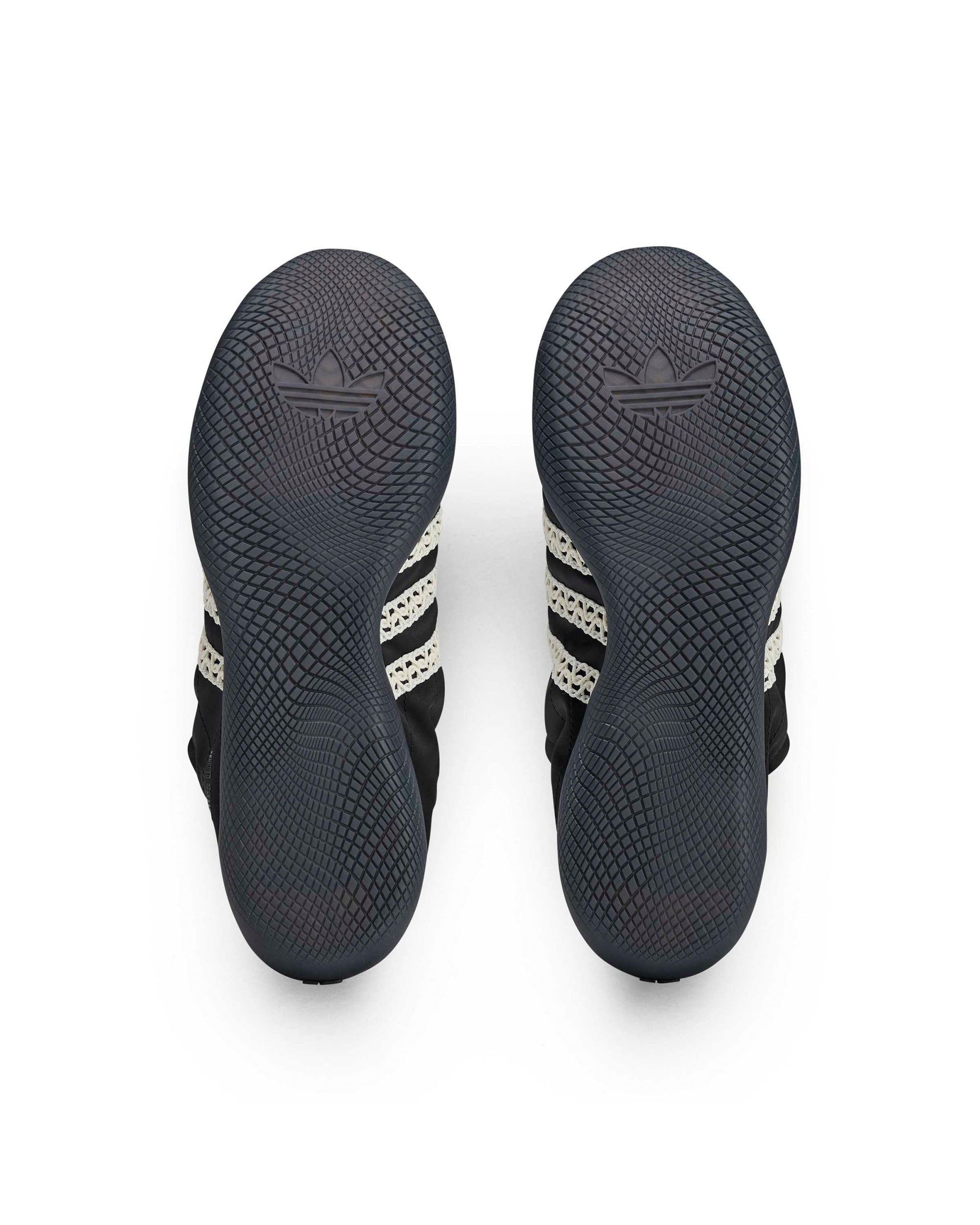 Wales Bonner Karintha Low Satin - Black / Dark Brown / Crew White