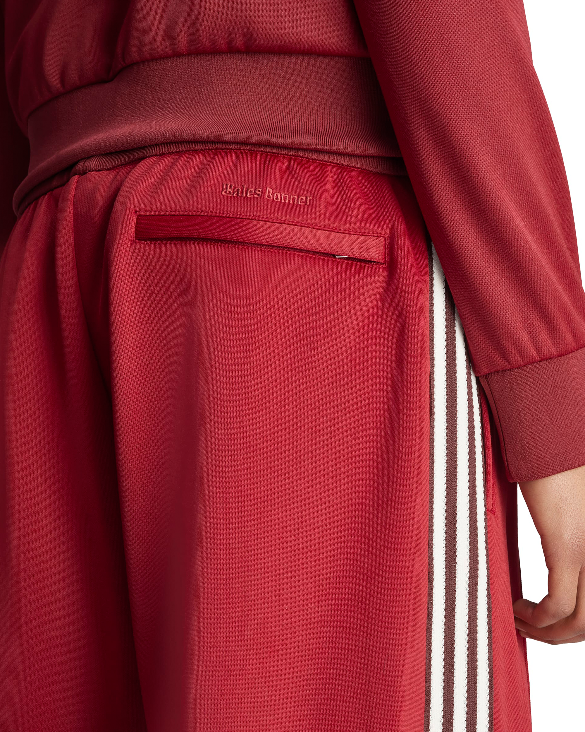 Wales Bonner Track Shorts - Collegiate Burgundy