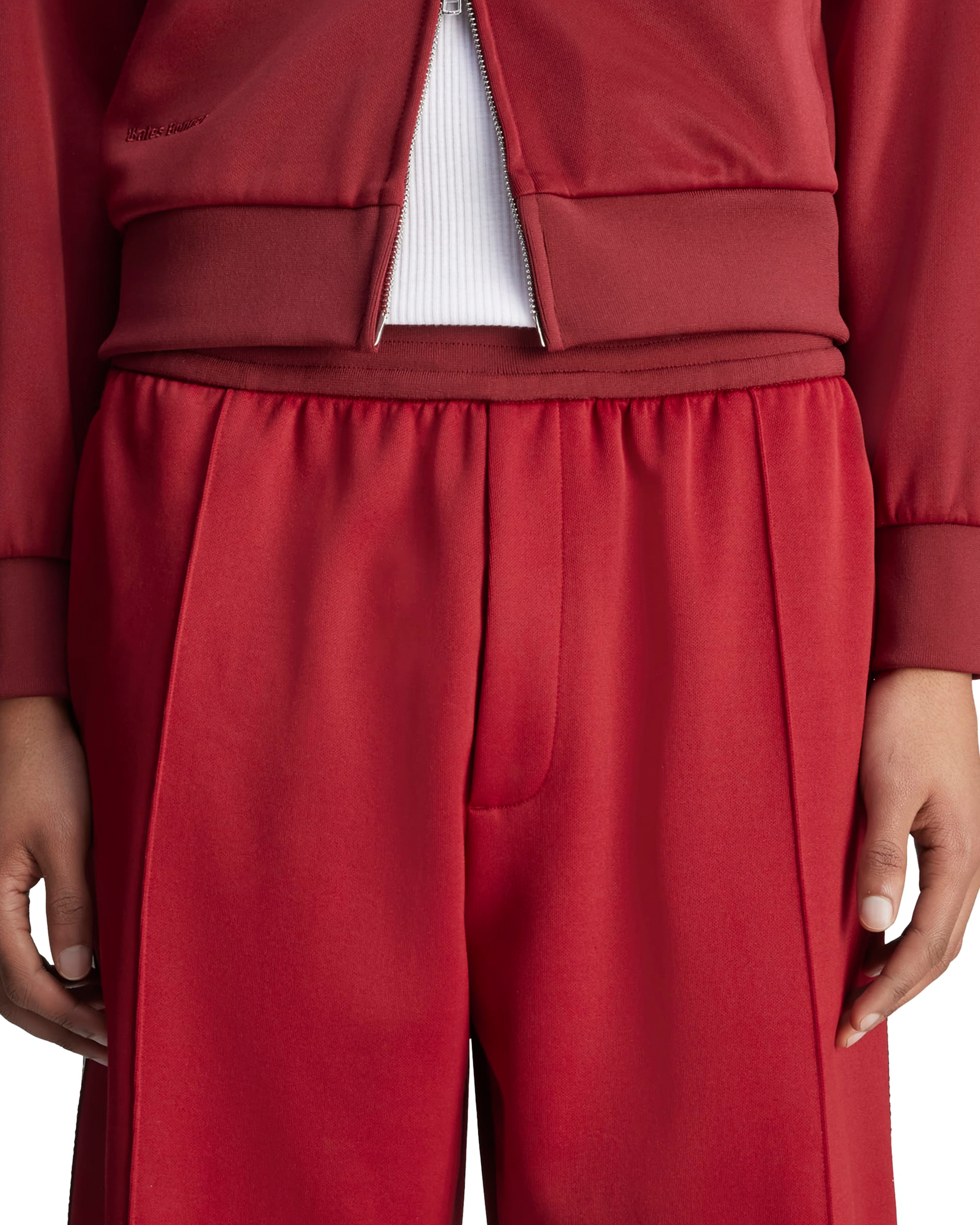 Wales Bonner Track Shorts - Collegiate Burgundy