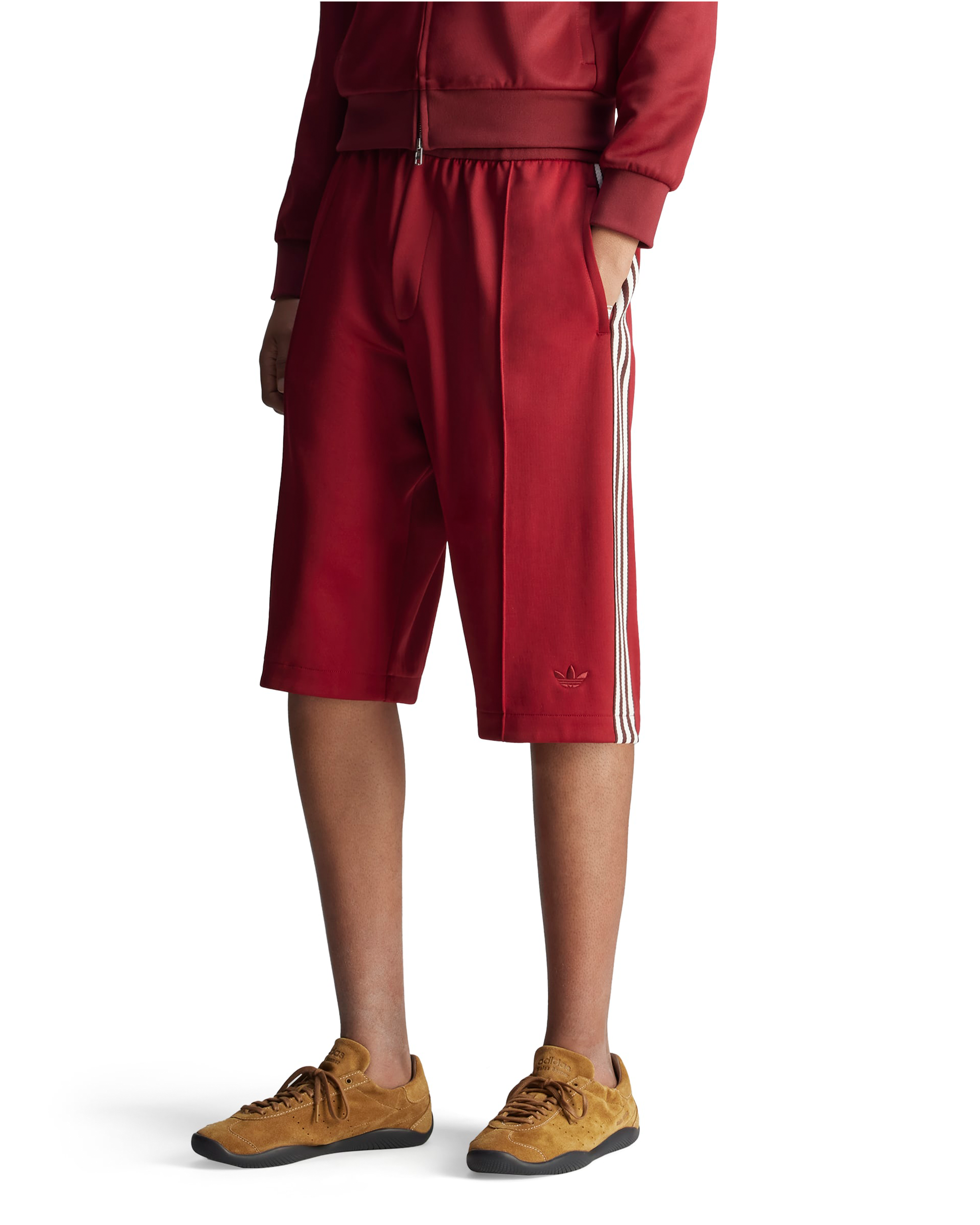 Wales Bonner Track Shorts - Collegiate Burgundy