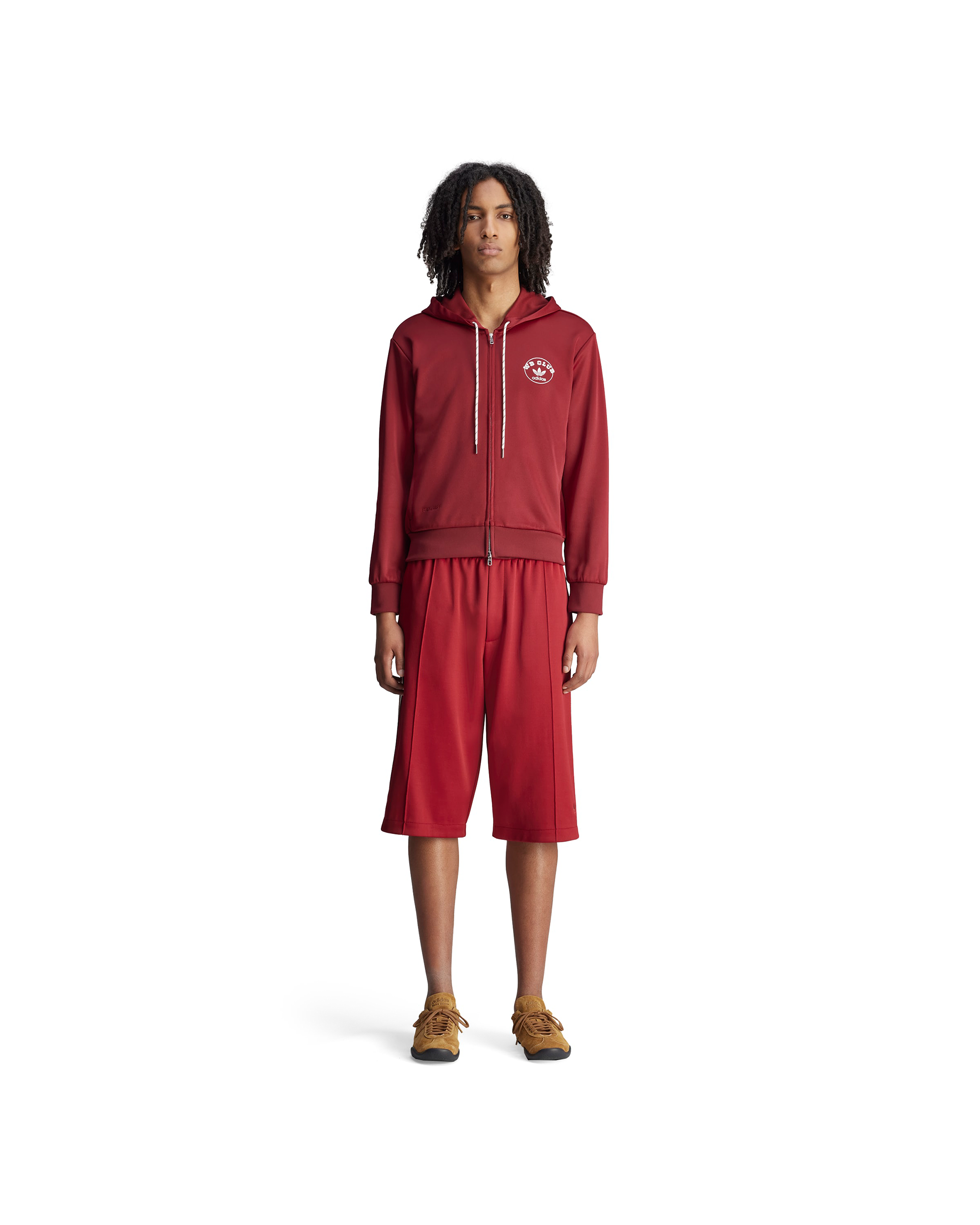 Wales Bonner Track Shorts - Collegiate Burgundy