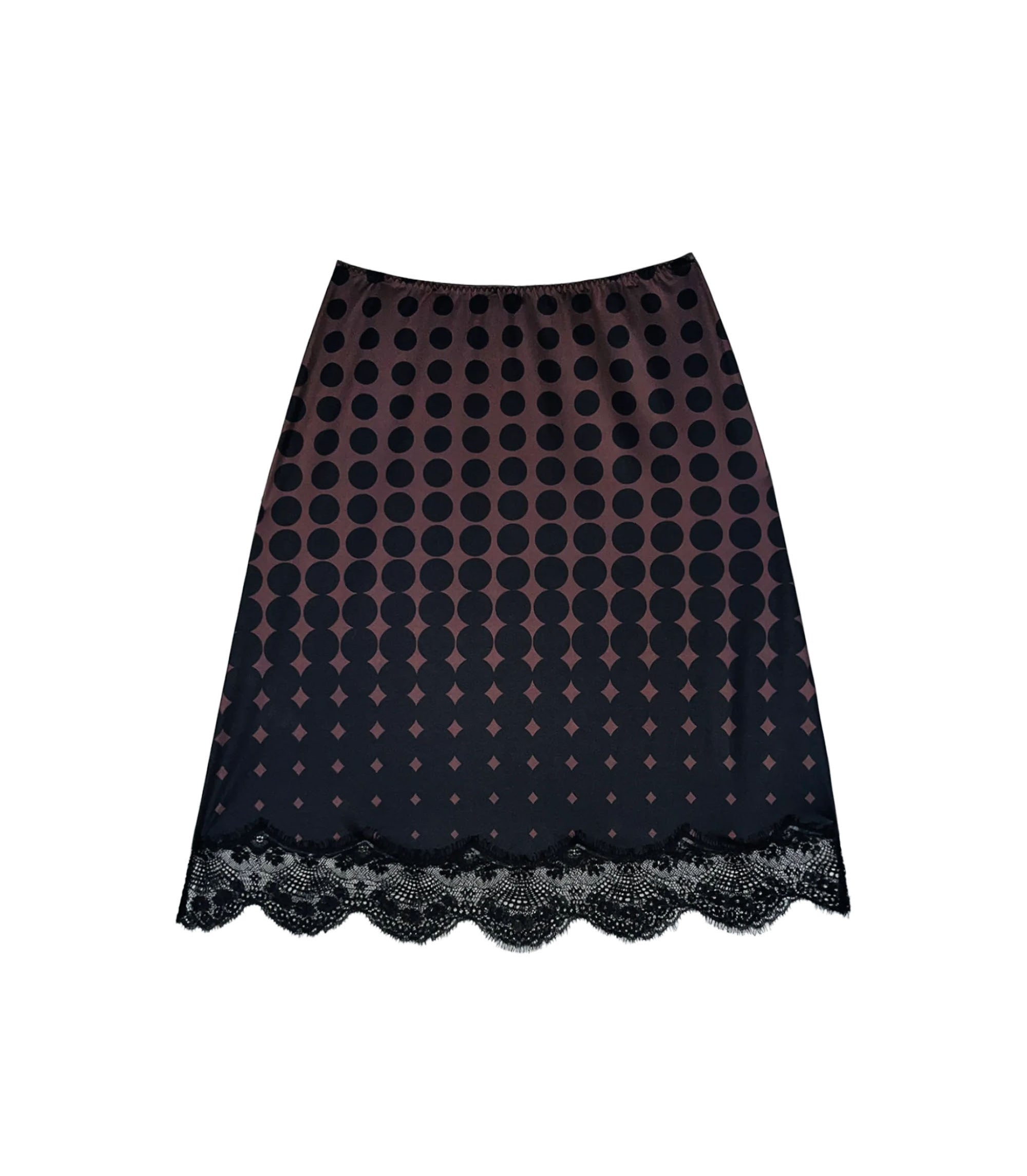 Print Slip Skirt - Spot