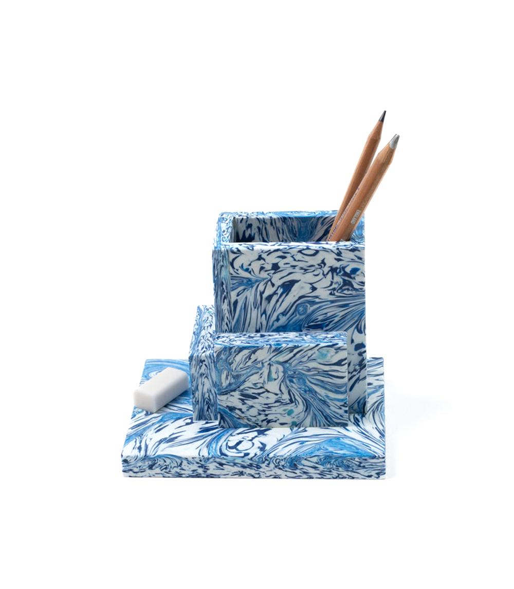 Archidesk Pen Holder - Blue Wave