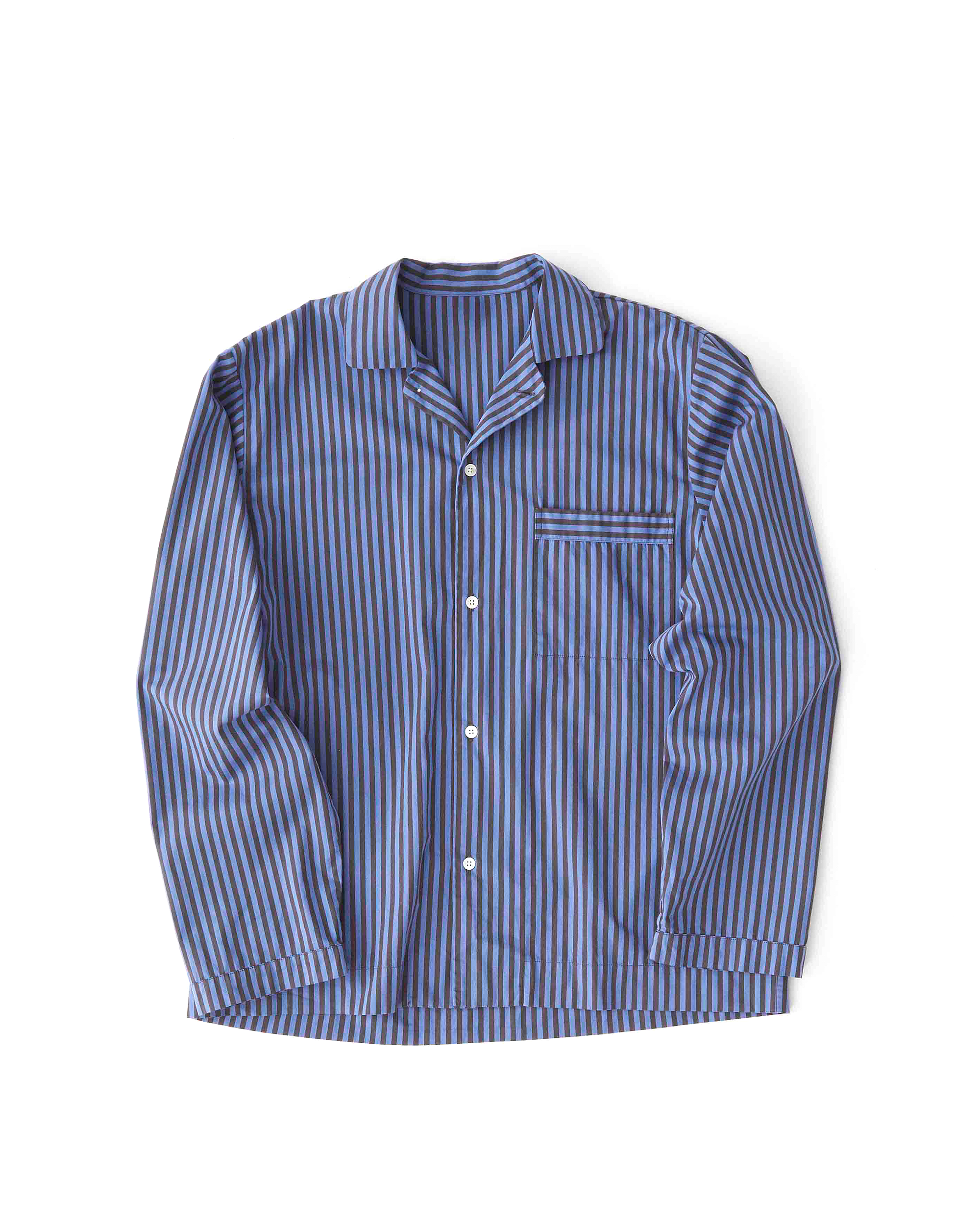 Sleepwear (Poplin) Pyjama L/S Shirt - Verneuil Stripes