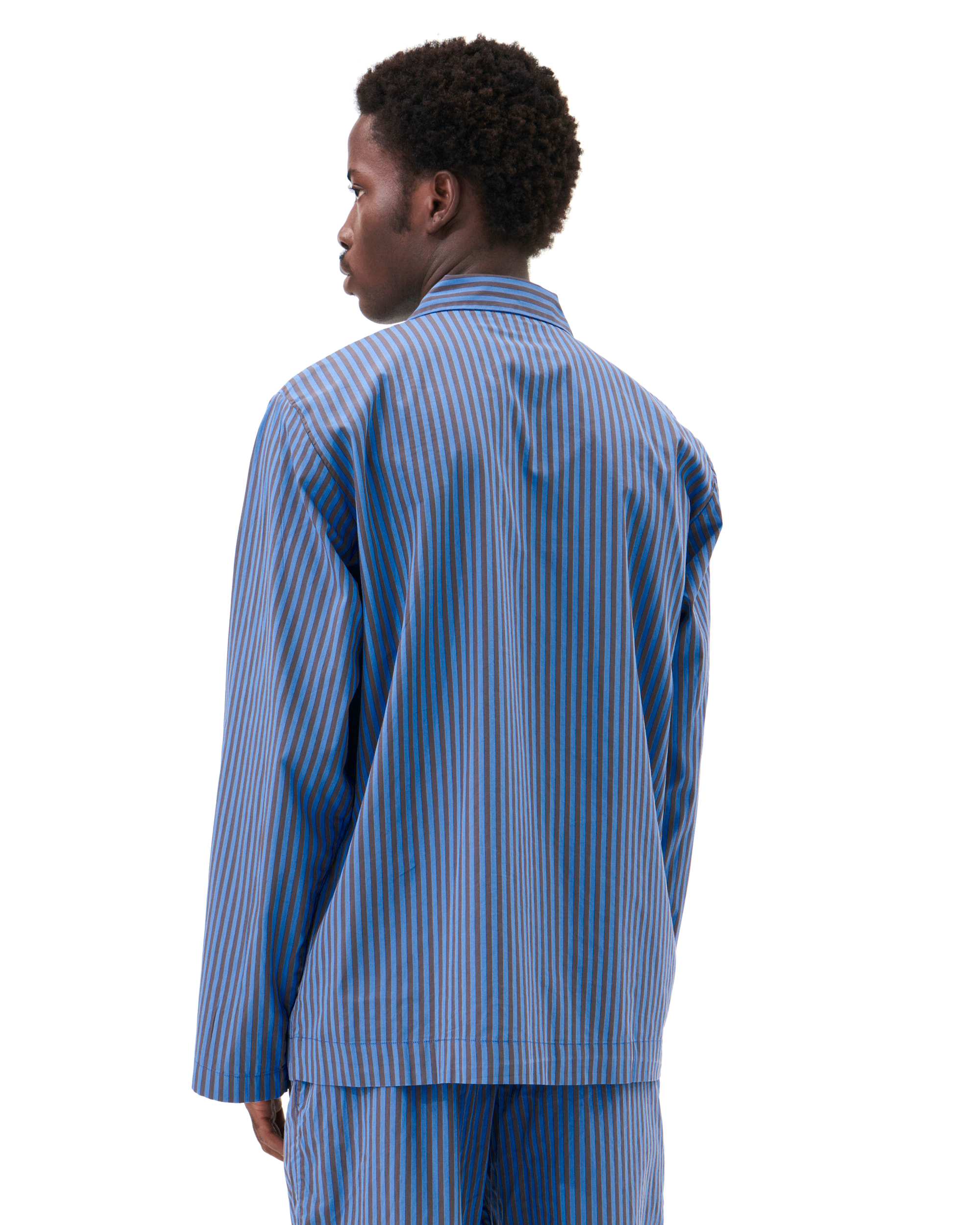 Sleepwear (Poplin) Pyjama L/S Shirt - Verneuil Stripes