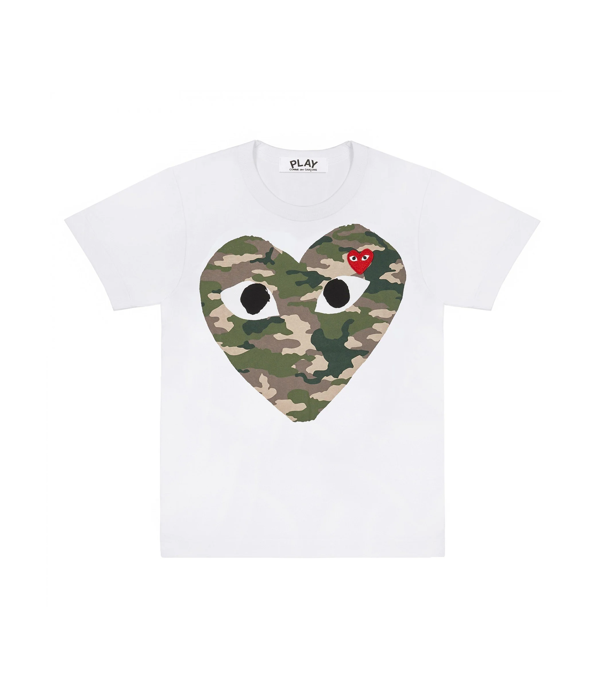 Camo Heart T-Shirt - White
