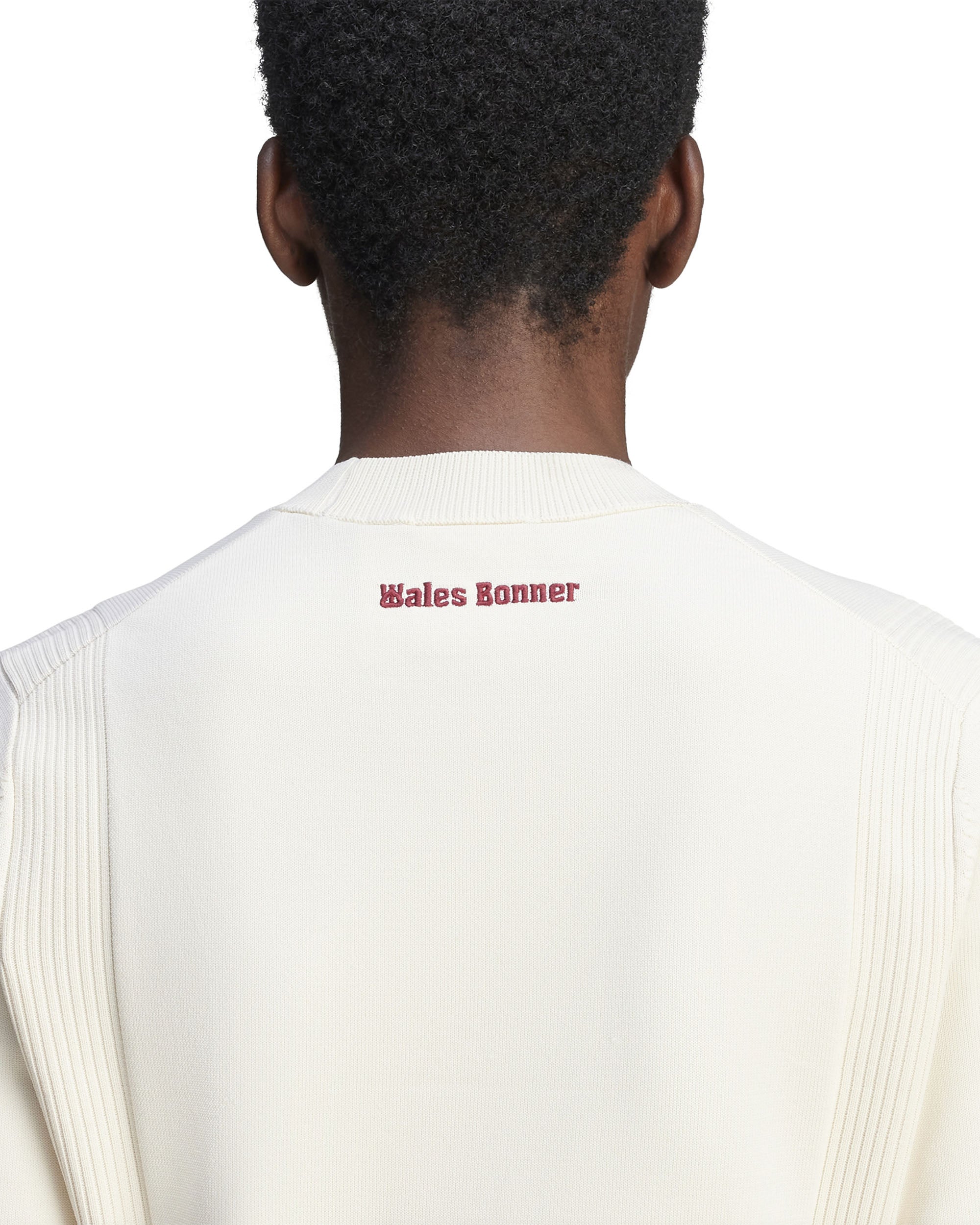 Wales Bonner Womens Knit Short Sleeve Top - White