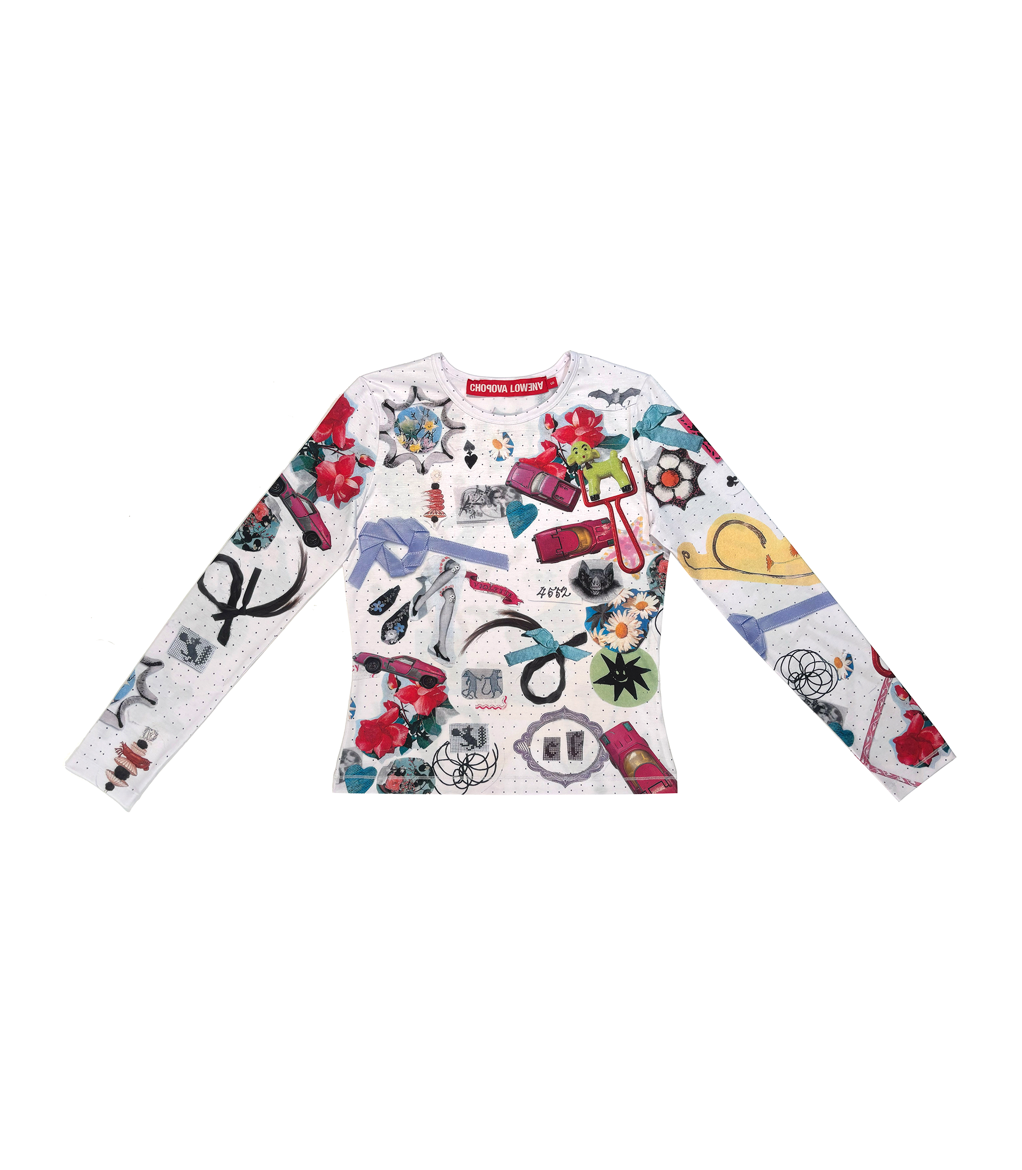 What's In My Bag? Fitted Jersey Top - Multi