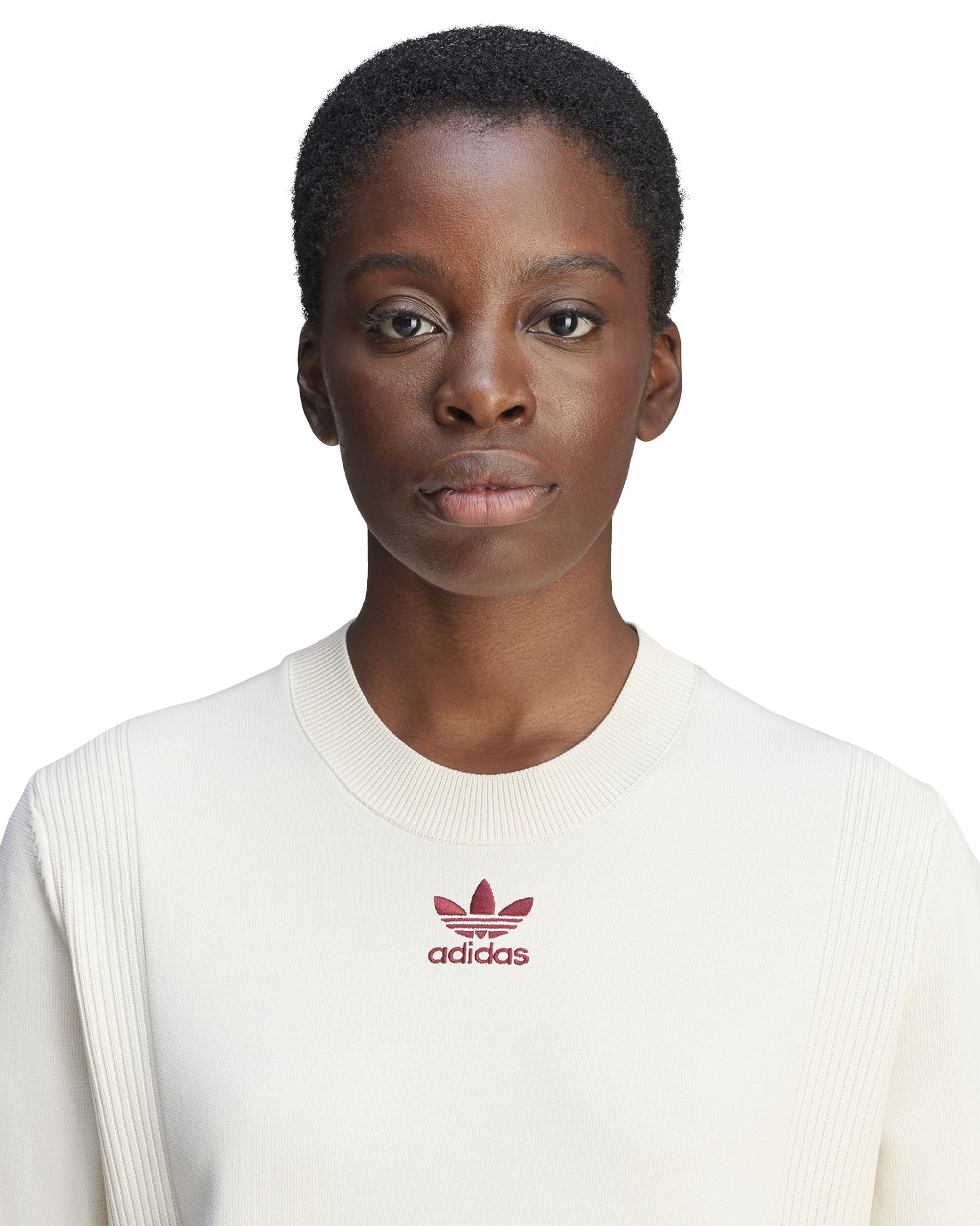 Wales Bonner Womens Knit Short Sleeve Top - White