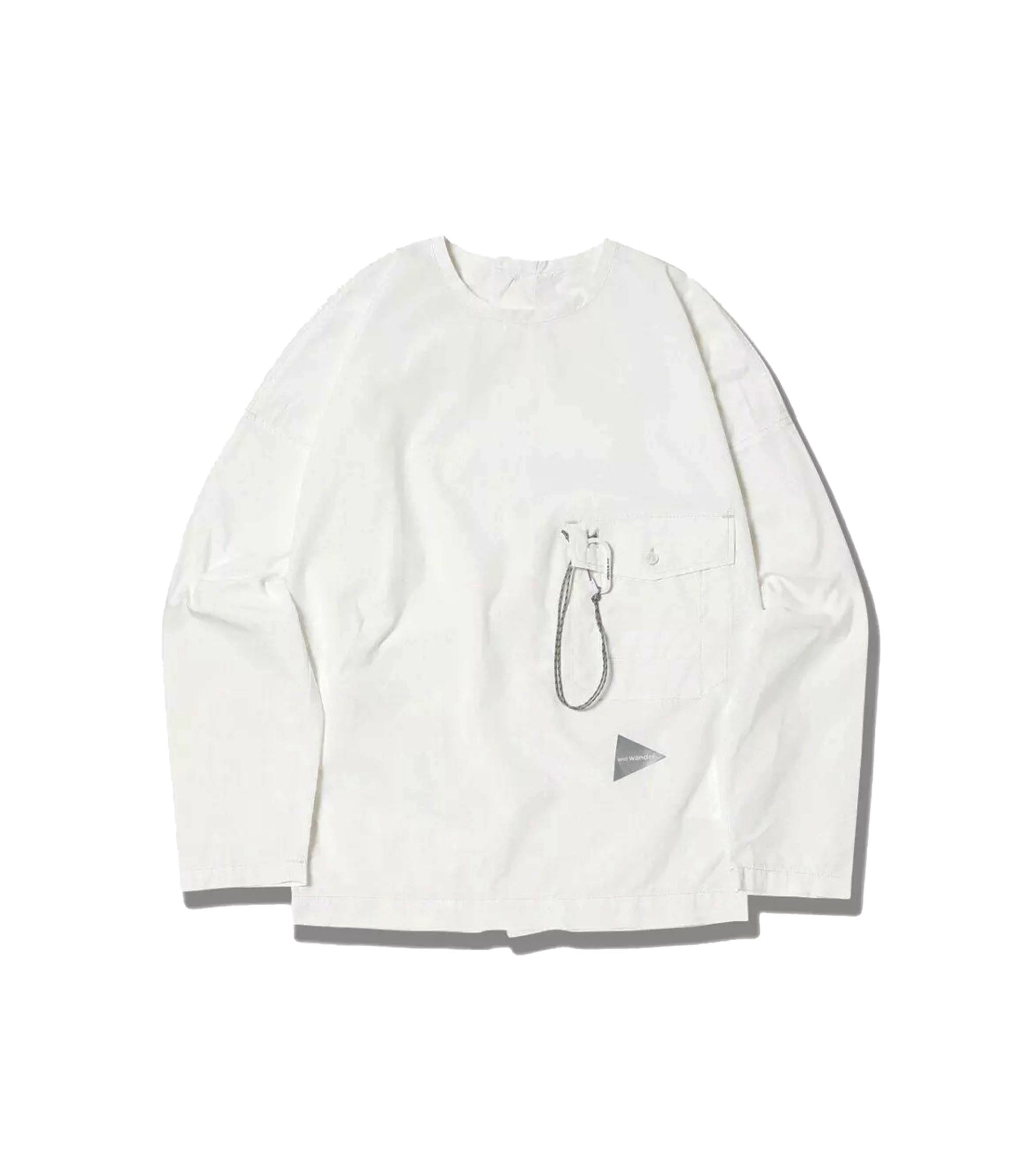 Cordura Typewriter L/S Pullover - White